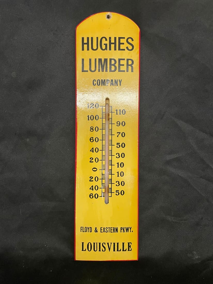 Hughes Lumber Co. Floyd and Eastern Pkwy Thermometer: Hughes Lumber Co. Floyd and Eastern Pkwy Thermometer