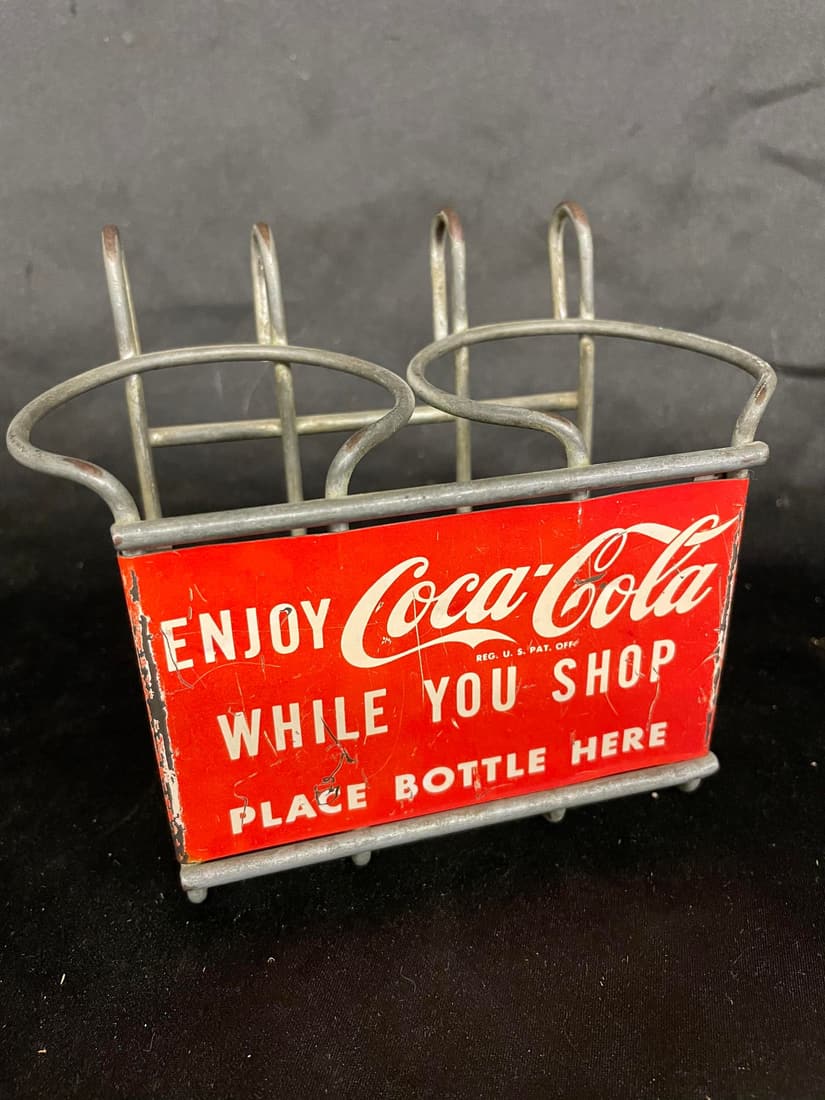 Coca-Cola Shopping Cart Bottle Holder: Coca-Cola Shopping Cart Bottle Holder