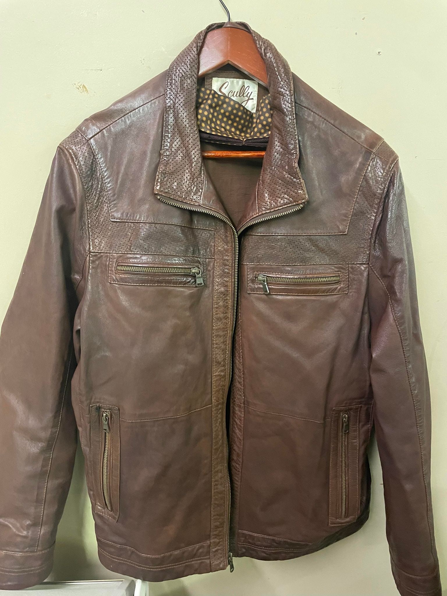 Scully Leather Jacket - Men's Large: Scully Leather Jacket - Men's Large
