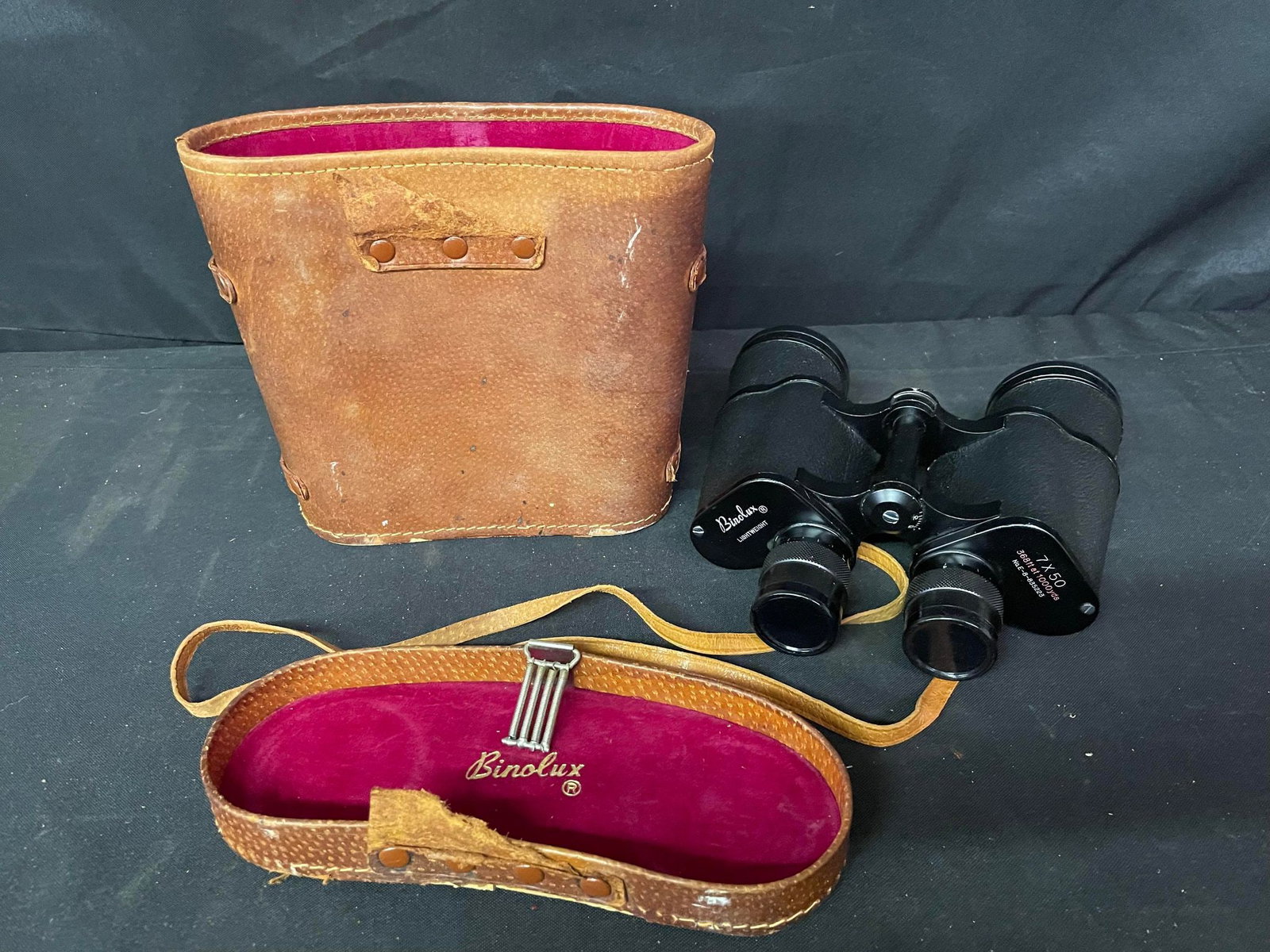 Binolux Binoculars w/ Compass Case: Binolux Binoculars w/ Compass Case