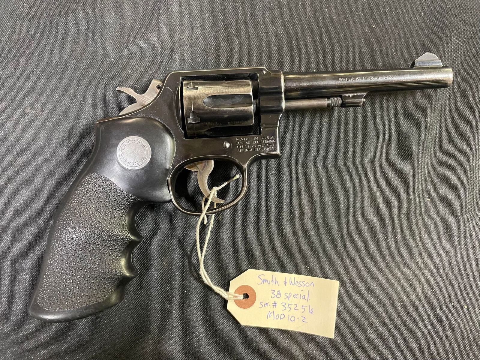 Smith & Wesson 38 Special Model:10-2 S/N:35256: Smith & Wesson 38 Special Model:10-2 S/N:35256