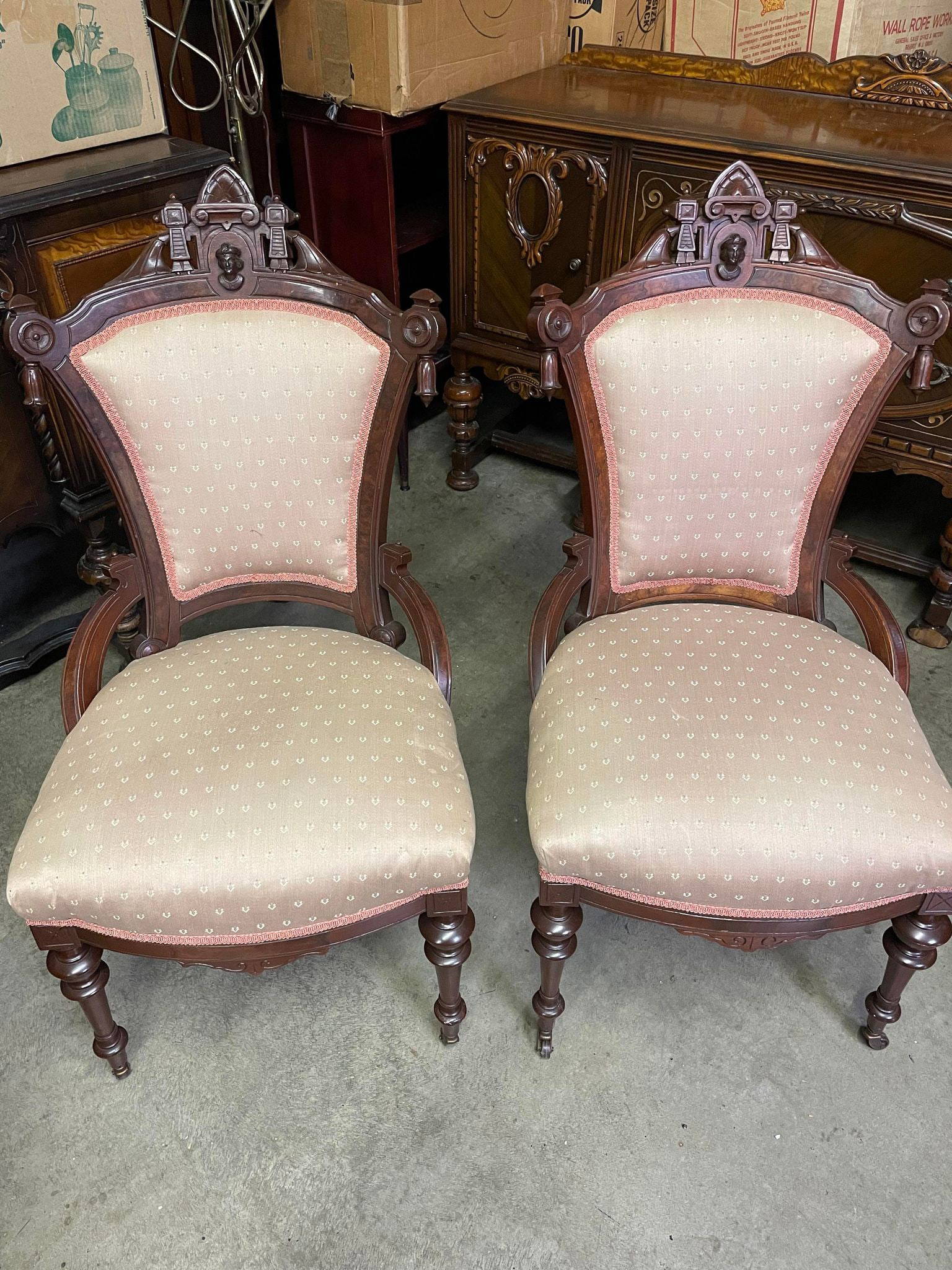 Upholstered Victorian Chairs Sep 29, 2023 Swisher Bros. Auction Llc In Ky