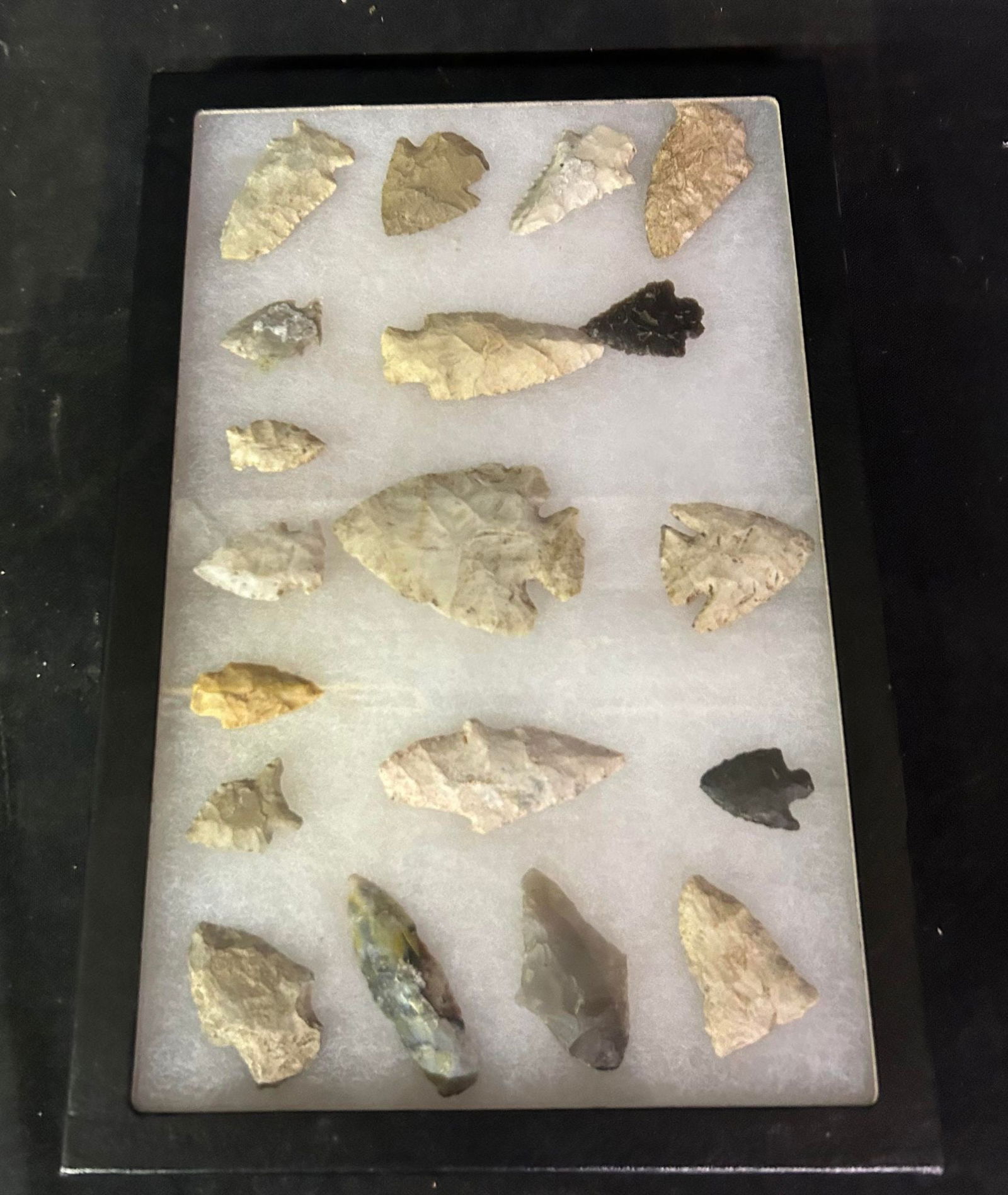 Indian Arrowhead Collection in Frame, 8.5" x 12" (1 of 1)