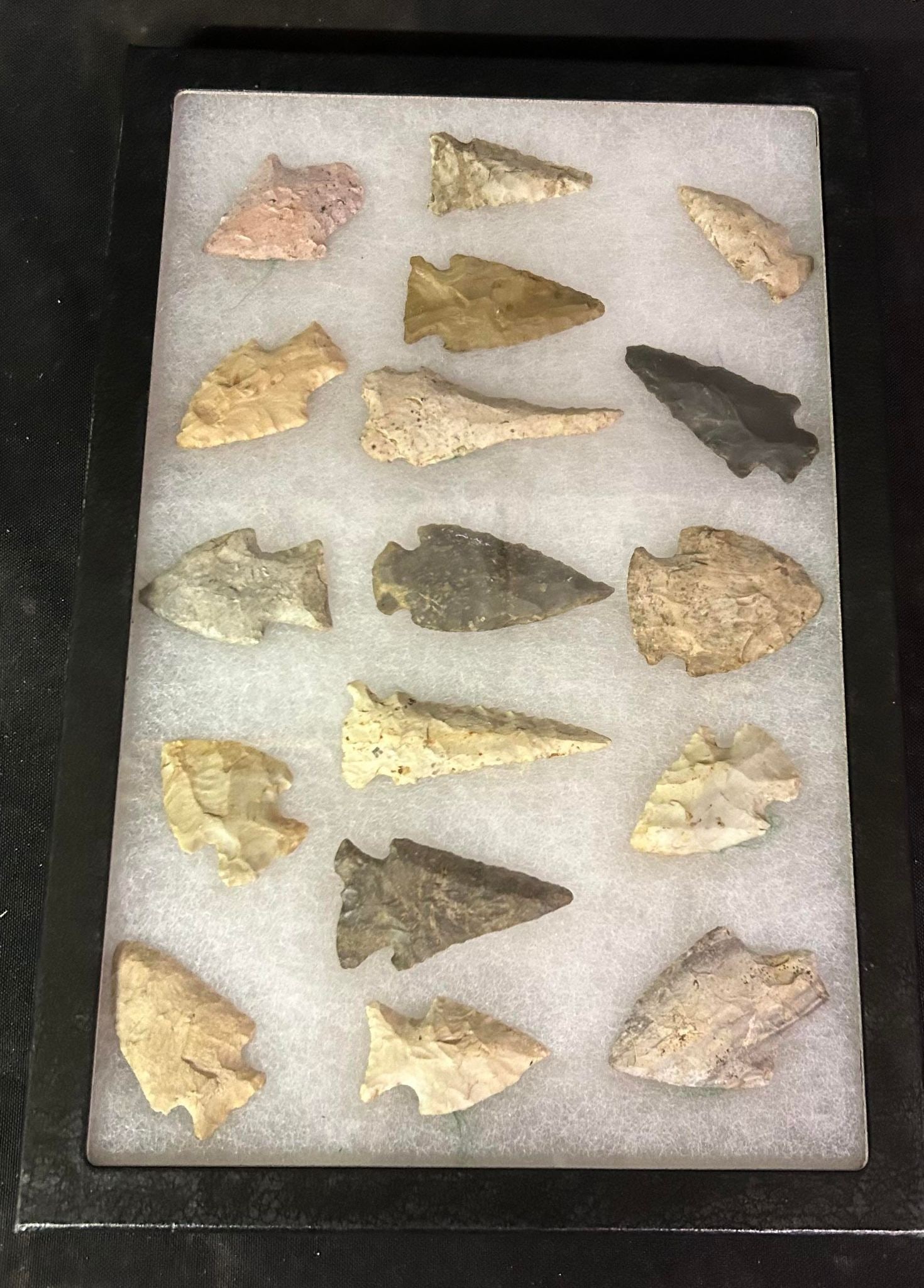 Indian Arrowhead Collection in Frame, 8.5" x 12" (1 of 1)