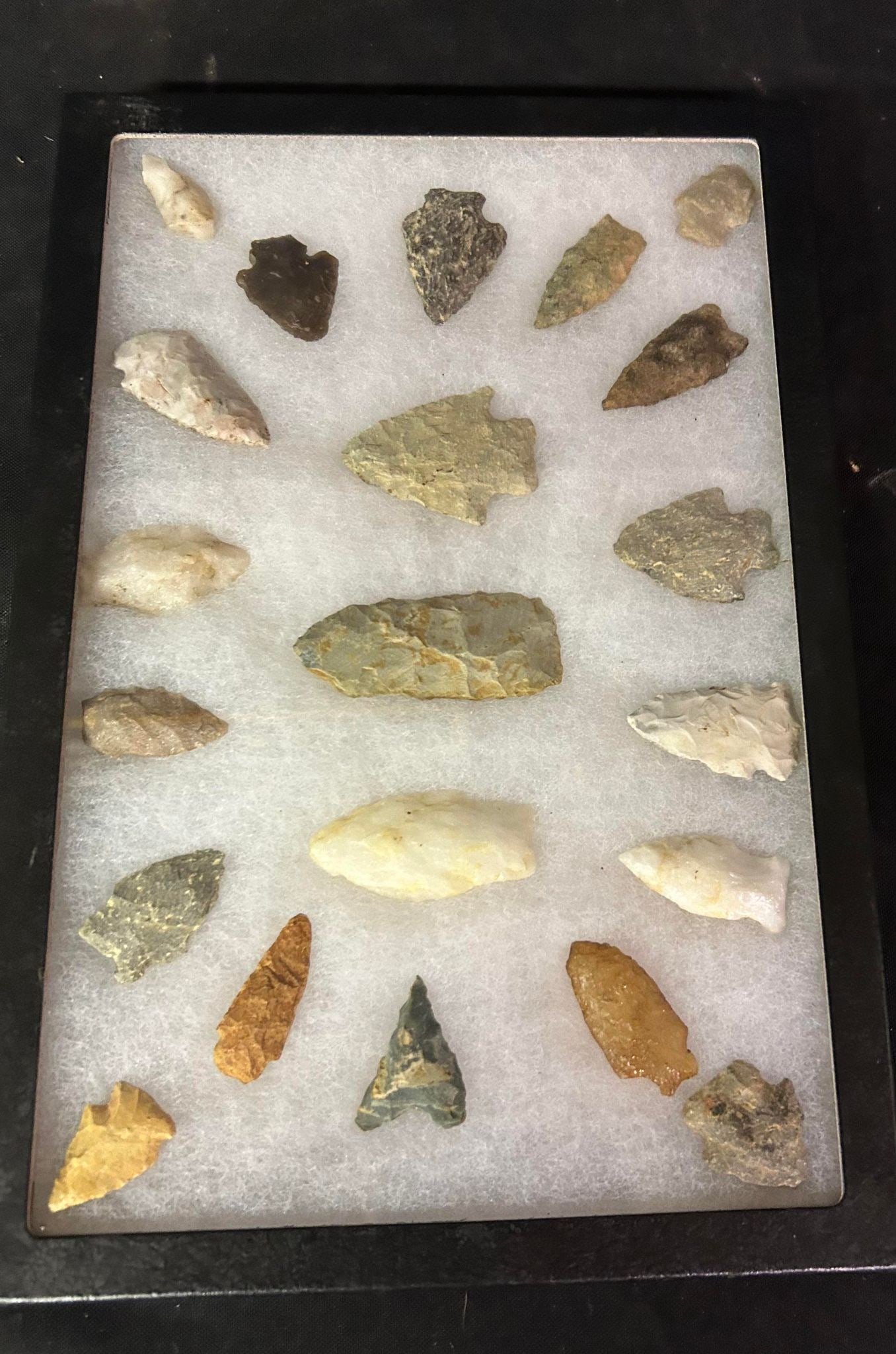 Indian Arrowhead Collection in Frame, 8.5" x 12" (1 of 1)