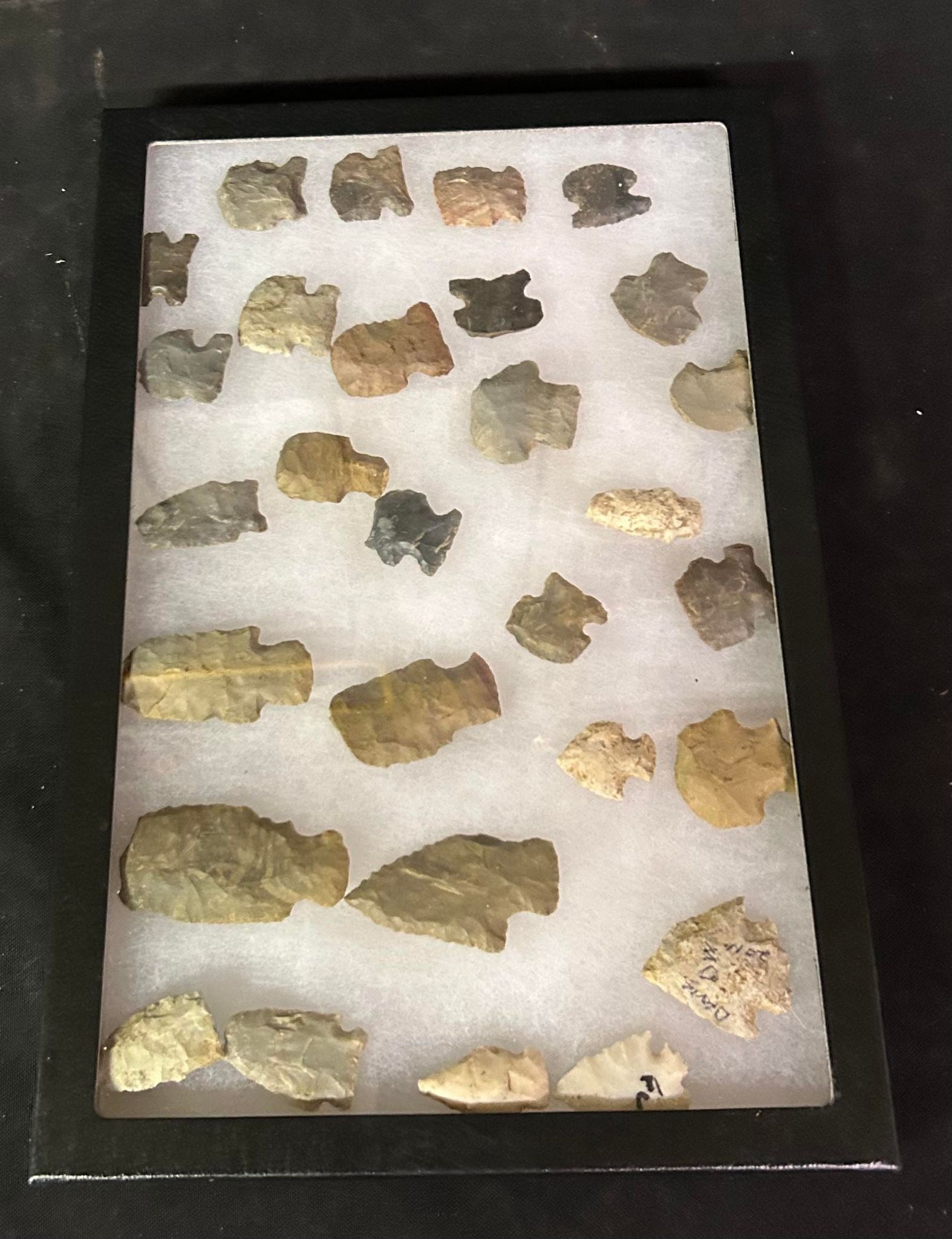 Indian Arrowhead Collection in Frame, 8.5" x 12" (1 of 1)