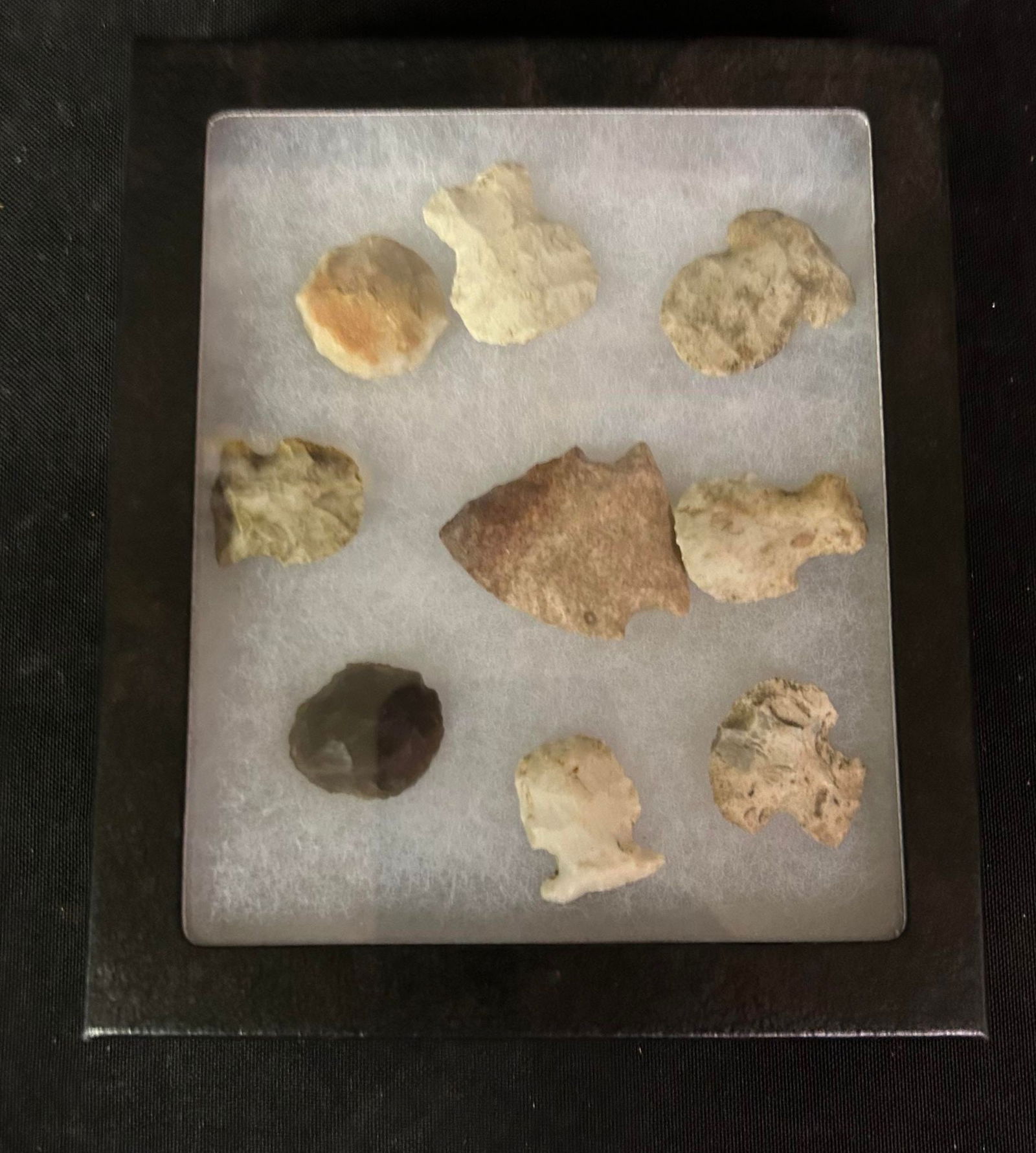 Indian Arrowhead Collection in Frame, 5.25" x 6.25" (1 of 1)