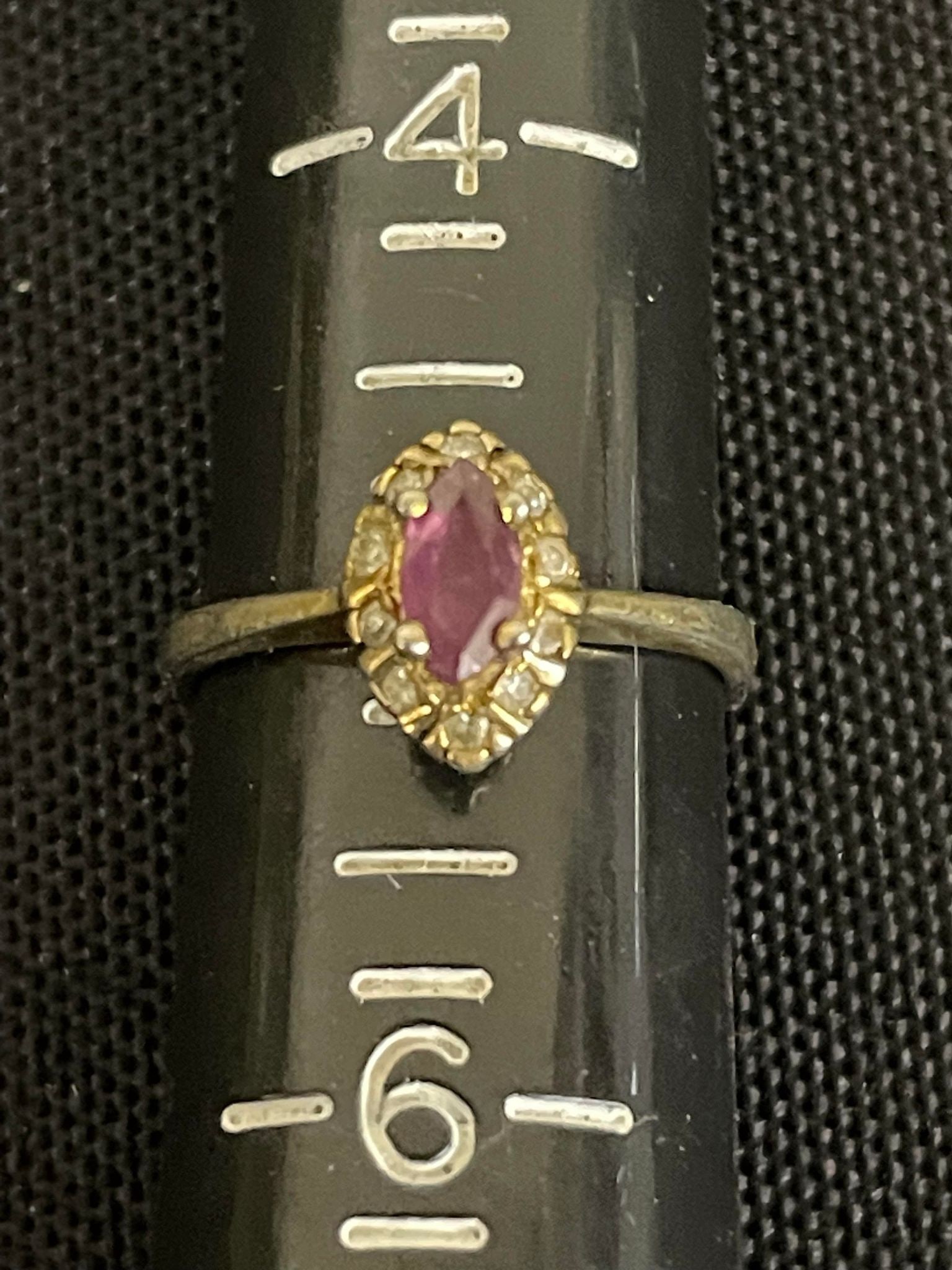 Pink Topaz and Diamond Ring (1 of 3)