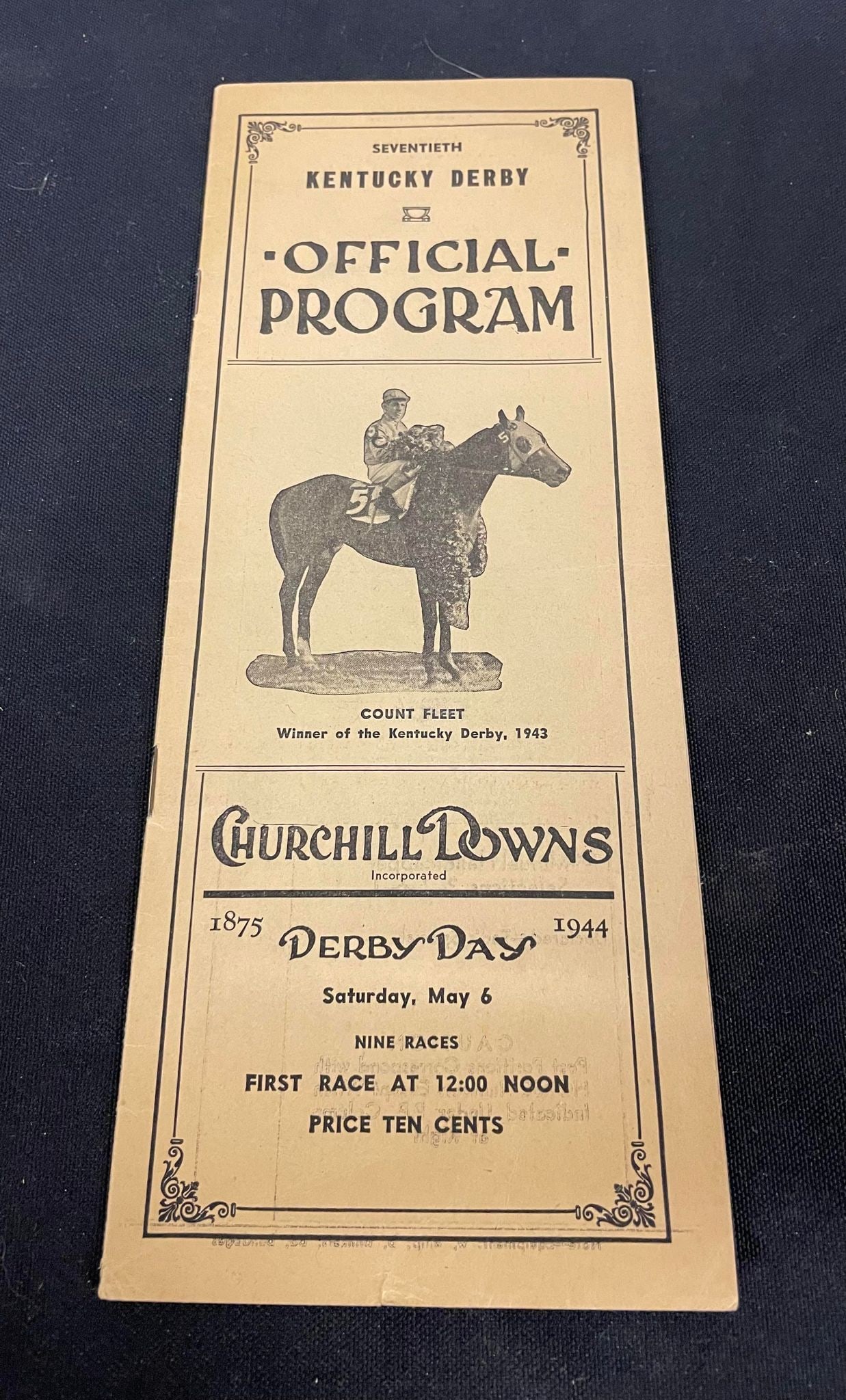 1944 Churchill Downs Kentucky Derby Official Program: 1944 Churchill Downs Kentucky Derby Official Program