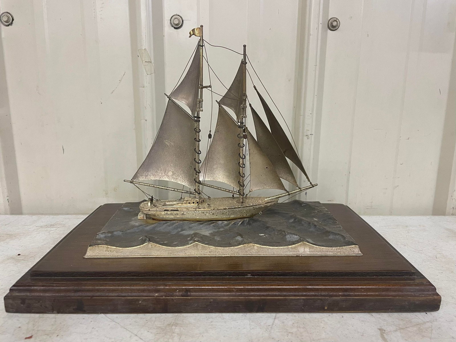 Sterling Silver 960 "One Mast Yacht" Limited Edition 1800. Serial No: 0496: Sterling Silver 960 "One Mast Yacht" Limited Edition 1800. Serial No: 0496