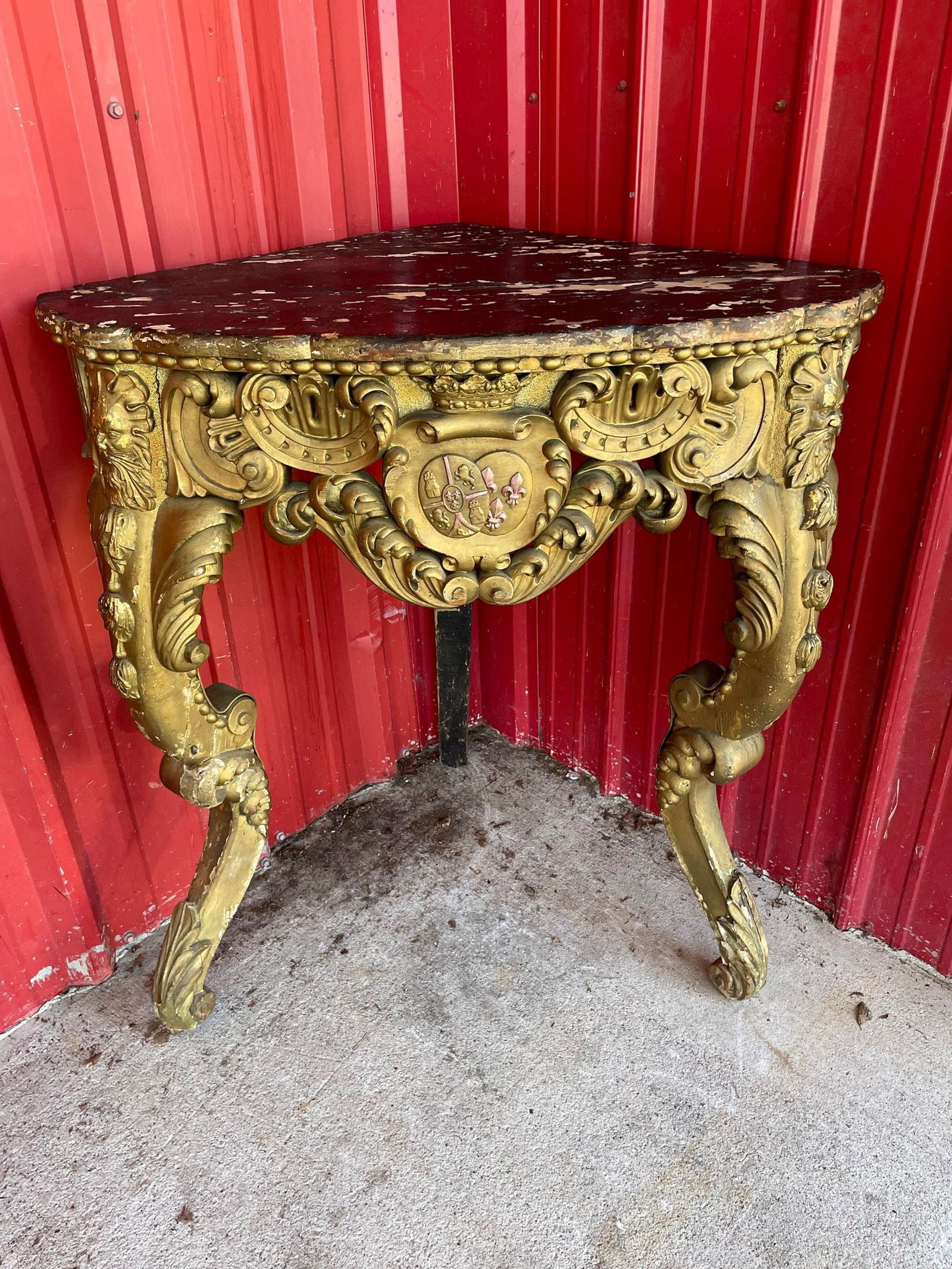 Antique Corner Table: Antique Corner Table