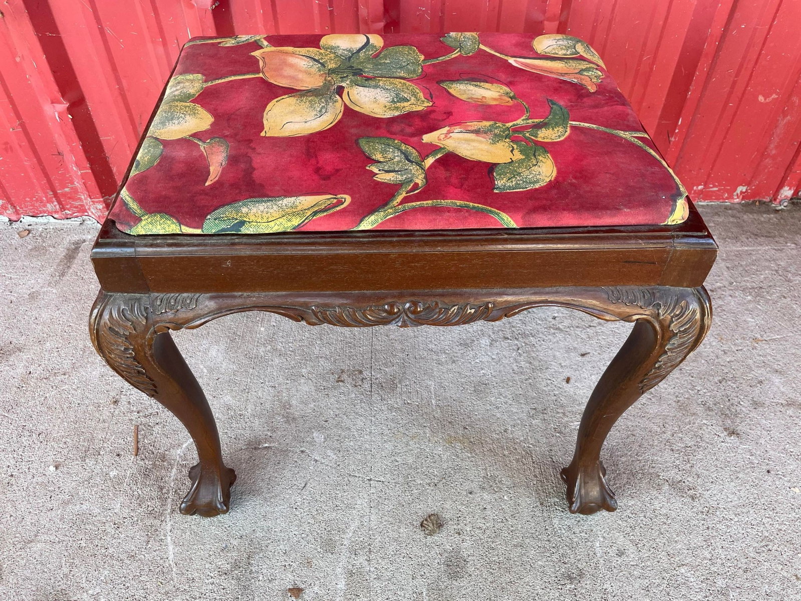 Queen Ann Style Foot Stool: Queen Ann Style Foot Stool