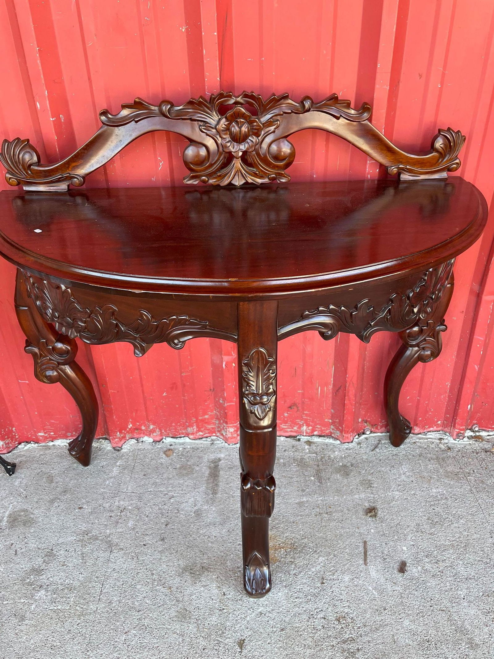 Victorian Carved Hall Table (1 of 4)