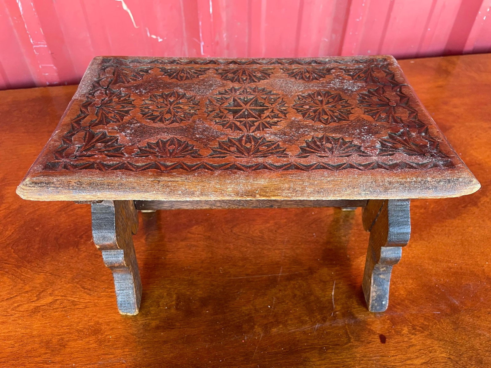 Carved Footstool: Carved Footstool