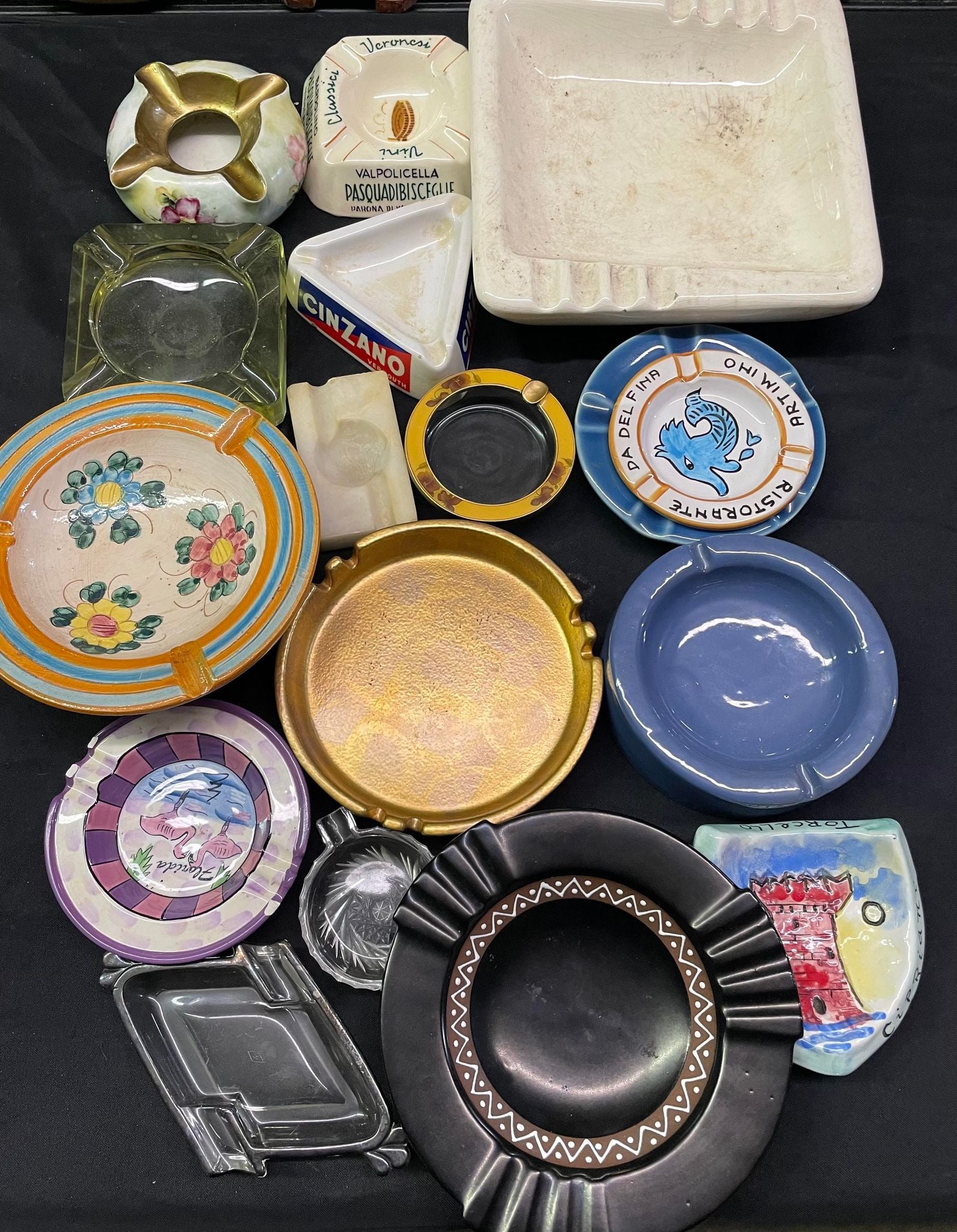 Collection of Ashtrays: Collection of Ashtrays