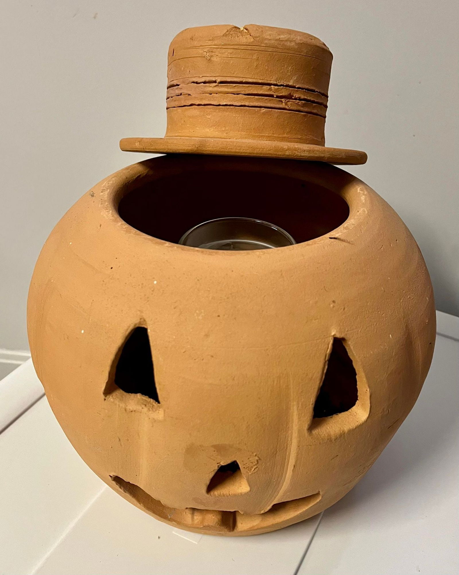 Terracotta Jack-O-Lantern: Terracotta Jack-O-Lantern