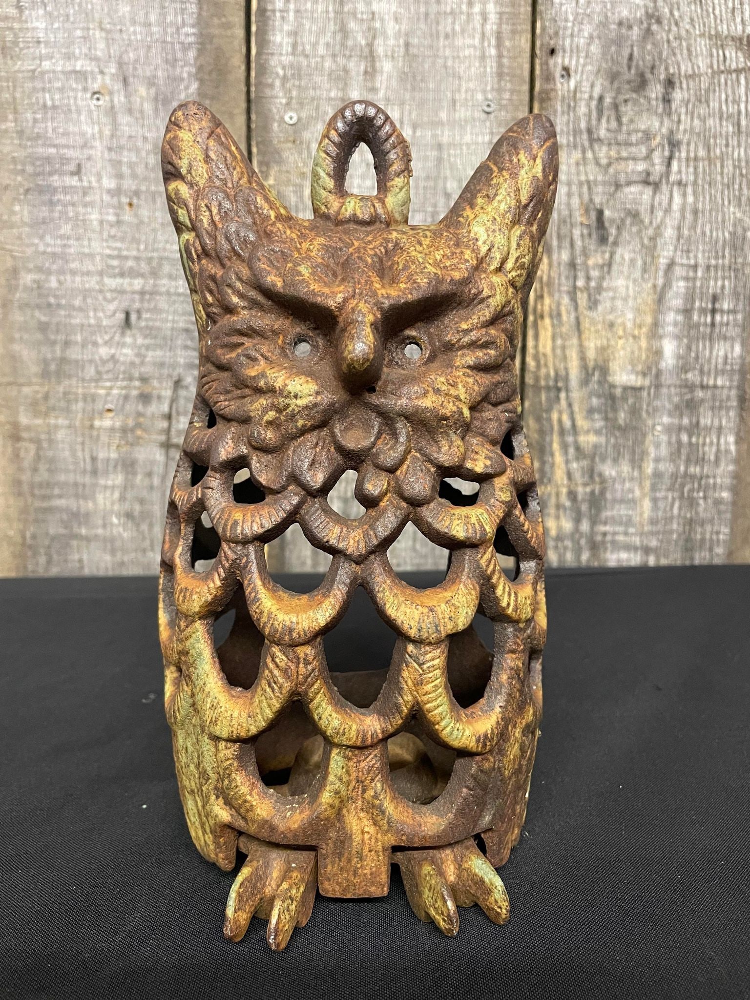 Cast Iron Owl Candle Holder (1 of 3)