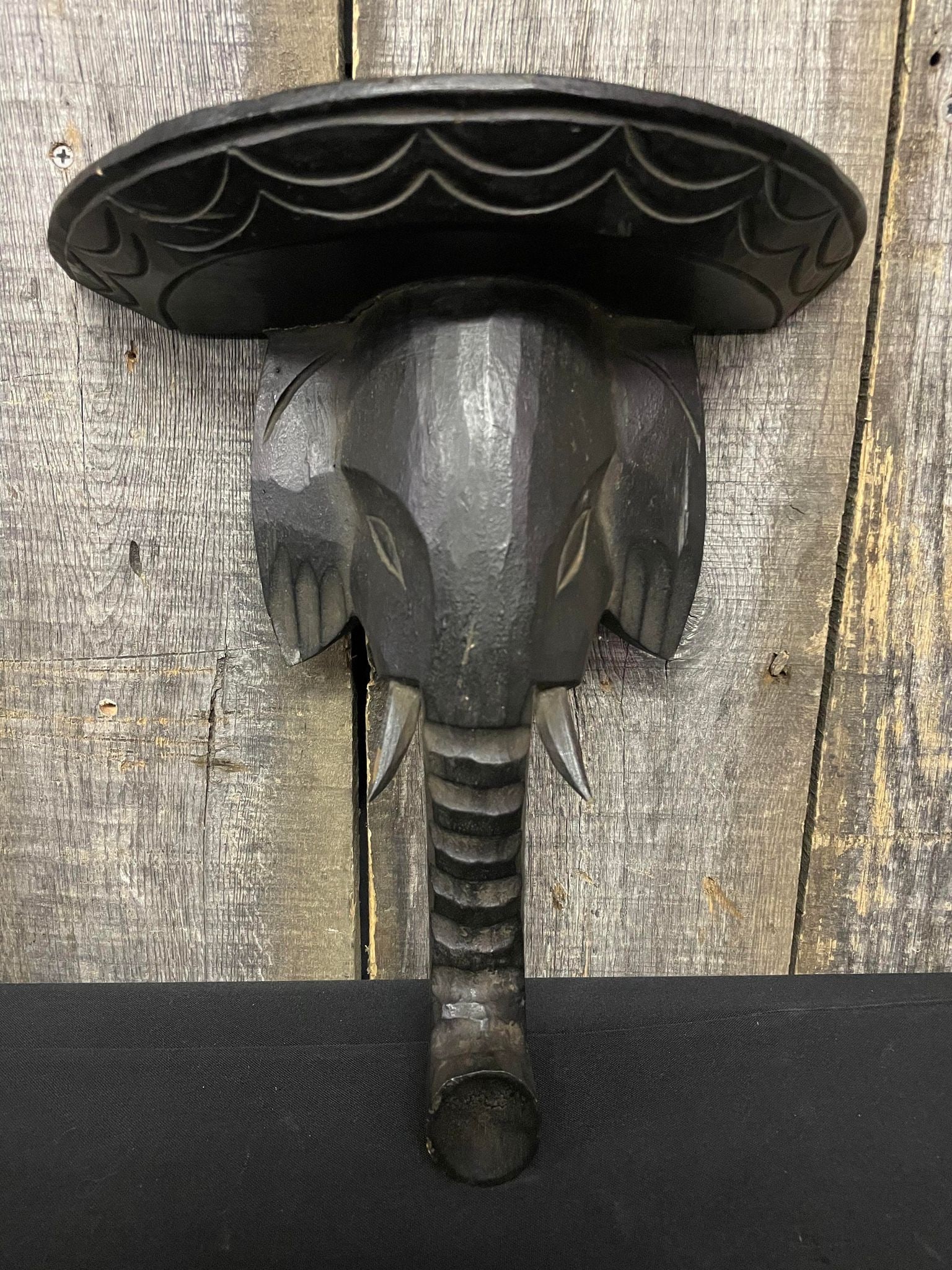 Wooden Elephant Sconce: Wooden Elephant Sconce