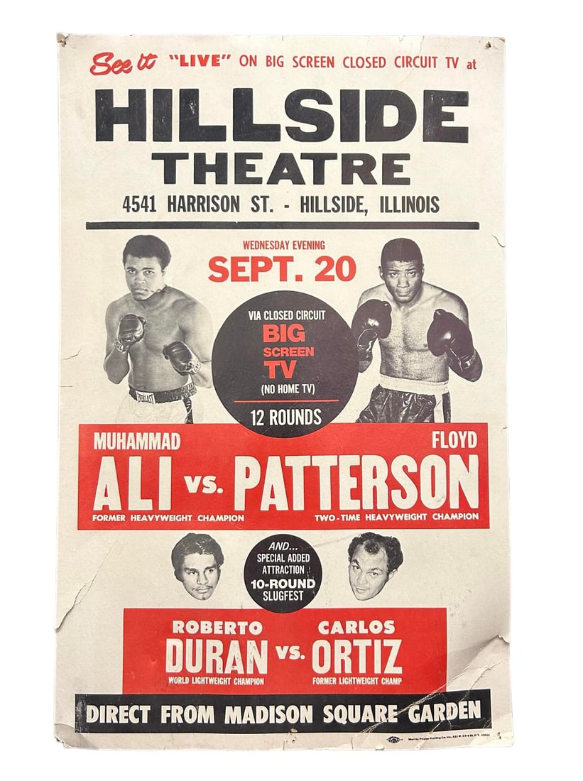 Muhammad Ali vs. Floyd Patterson Boxing Poster 22"T - 14"W: Muhammad Ali vs. Floyd Patterson Boxing Poster 22"T - 14"W