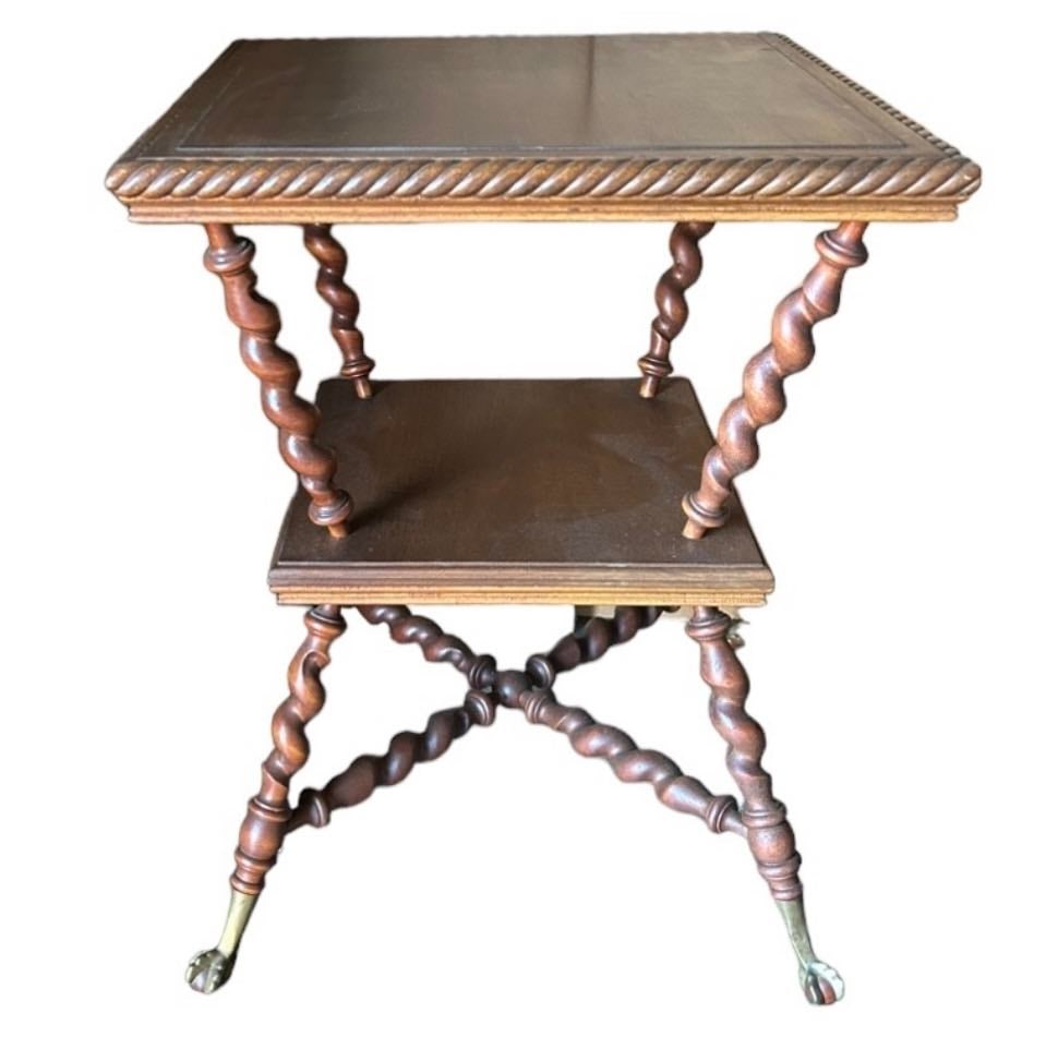 Victorian Hunzinger - Merklen Brothers Style Parlor W/ Rope Twist Legs and Claw Feet: Victorian Hunzinger - Merklen Brothers Style Parlor W/ Rope Twist Legs and Claw Feet