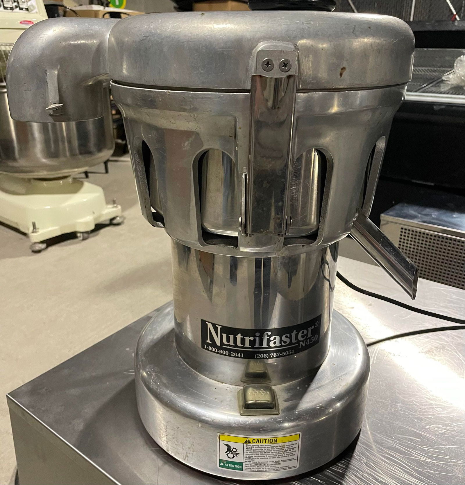 NutriFaster Stainless Steel Commercial Juice Extractor  S/N:450091758 (1 of 5)
