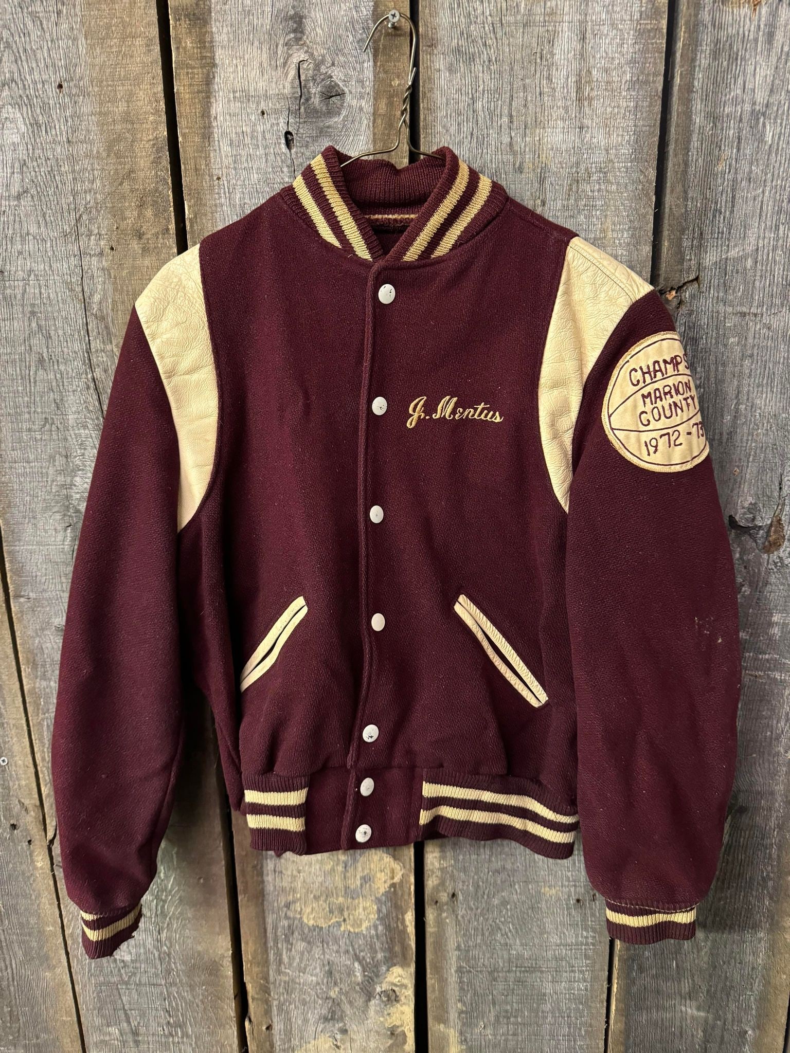 Letterman's Jacket - Fairmont Catholic ca. 1972: Letterman's Jacket - Fairmont Catholic ca. 1972