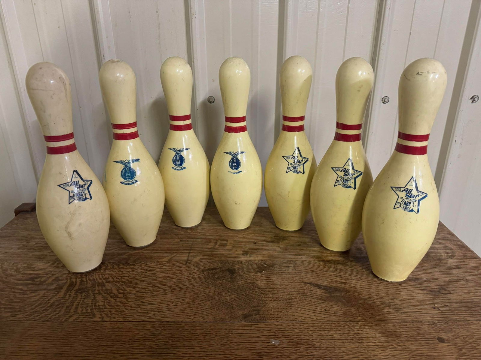 Vintage Real Bowling Pins (1 of 3)