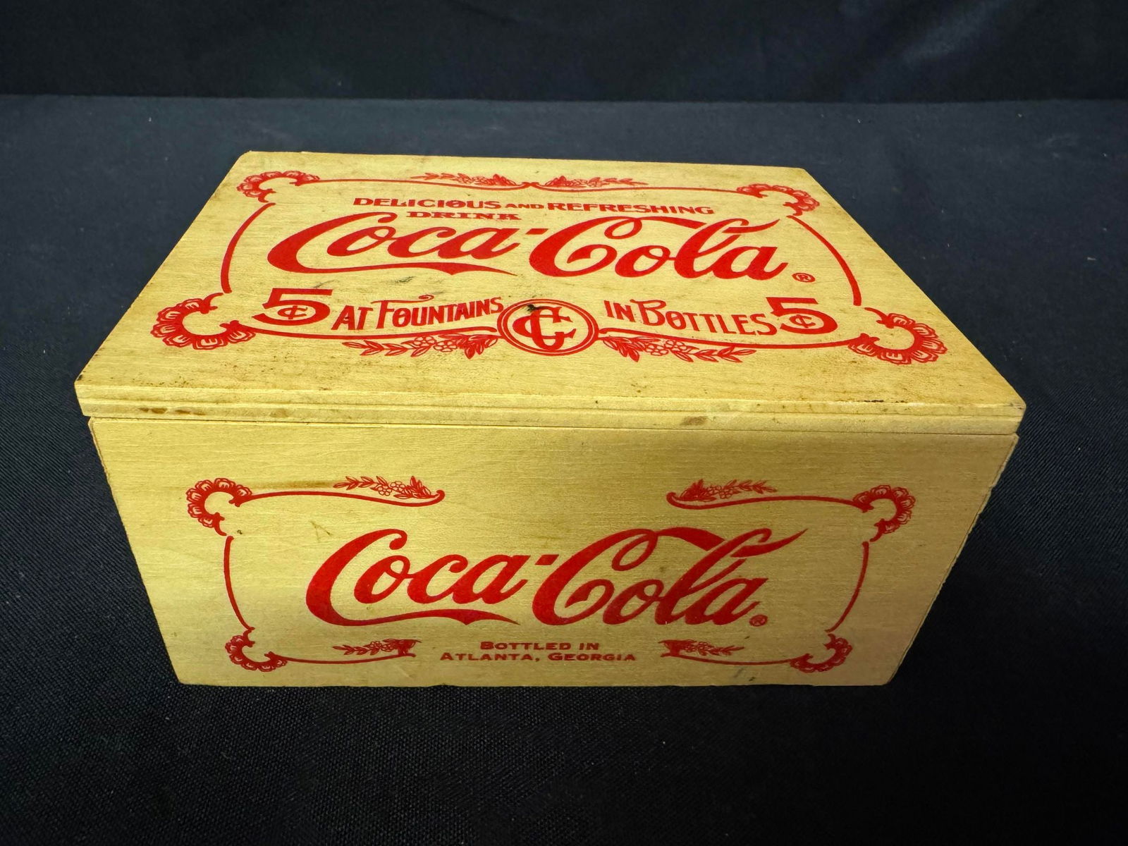 Wooden Coca-Cola Crate w/ Diecast Coke Truck: Wooden Coca-Cola Crate w/ Diecast Coke Truck
