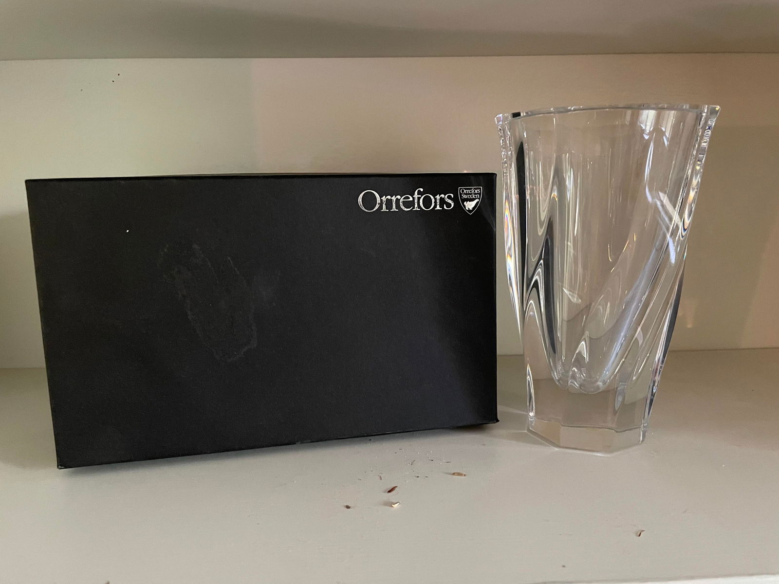 Orrefors Crystal Vase from Sweden: Orrefors Crystal Vase from Sweden