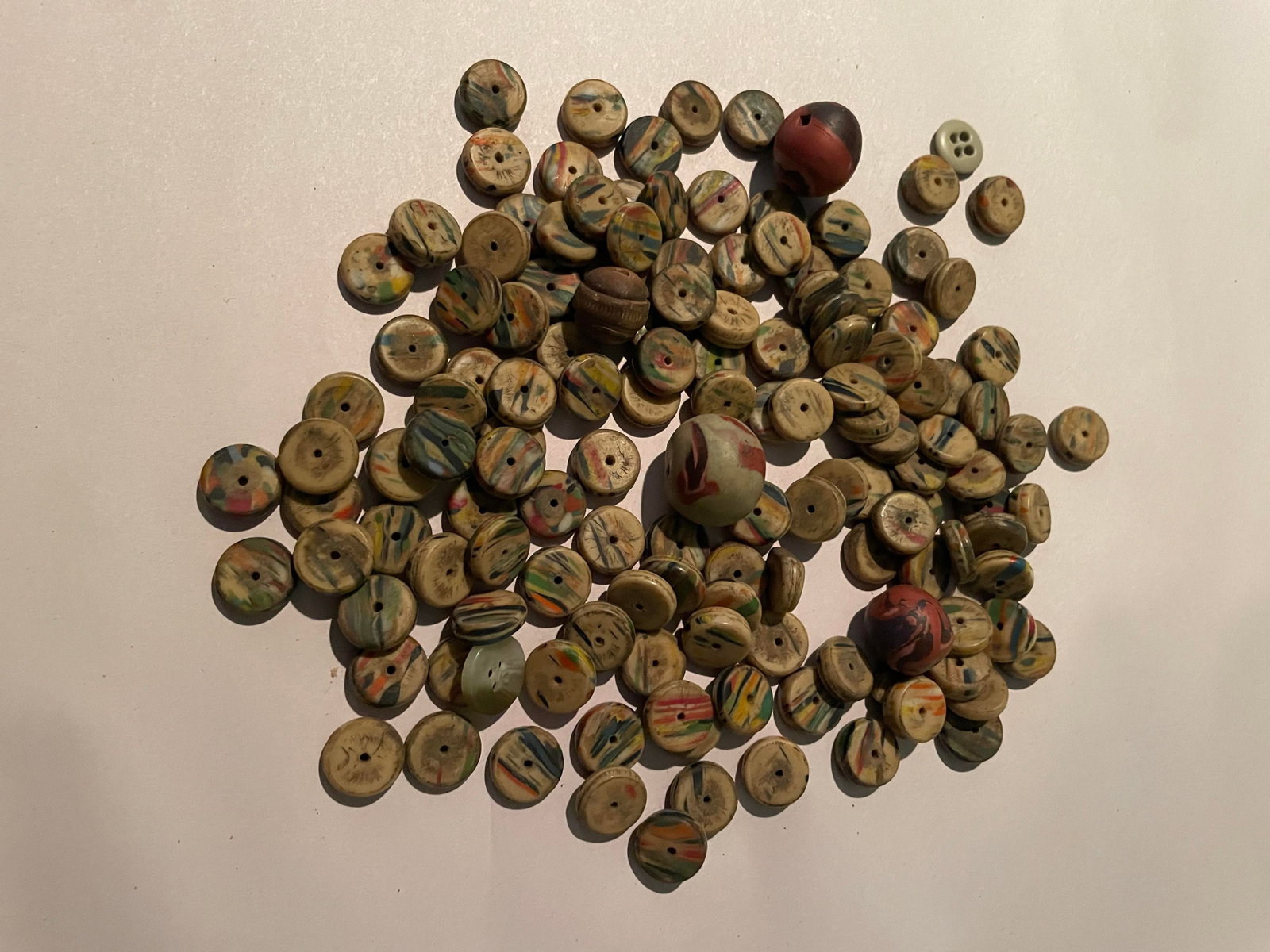 Antique Wooden Button Collection: Antique Wooden Button Collection