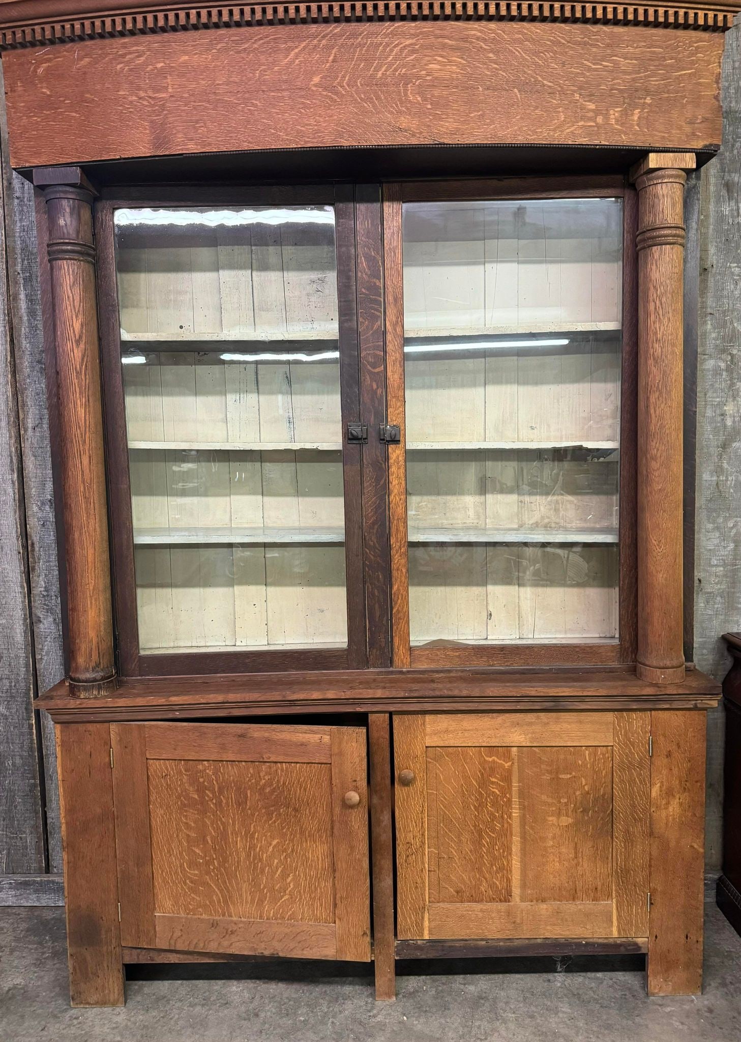 Antique Built-in Back Bar: Antique Built-in Back Bar