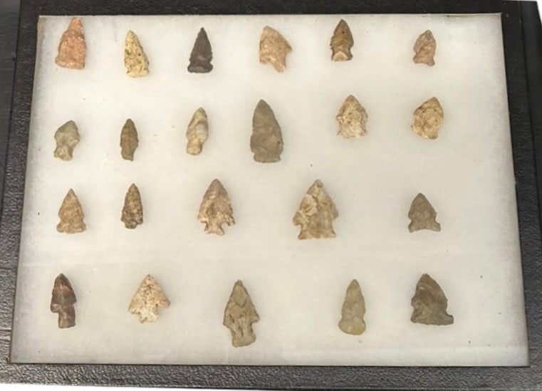 Grouping of Arrowheads in Showcase 12" x 16" (1 of 1)