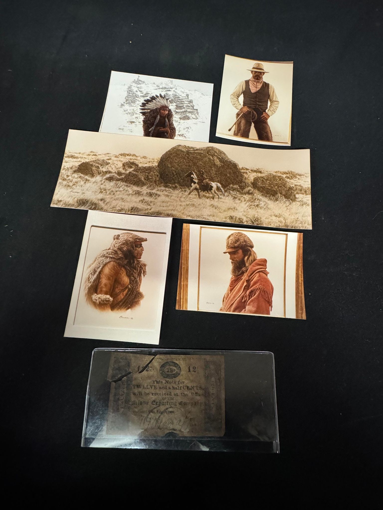 Collection of James Bama Prints: "One Little Indian, "Holy Man - Holy City", "The Scalp",: Collection of James Bama Prints: "One Little Indian, "Holy Man - Holy City", "The Scalp",