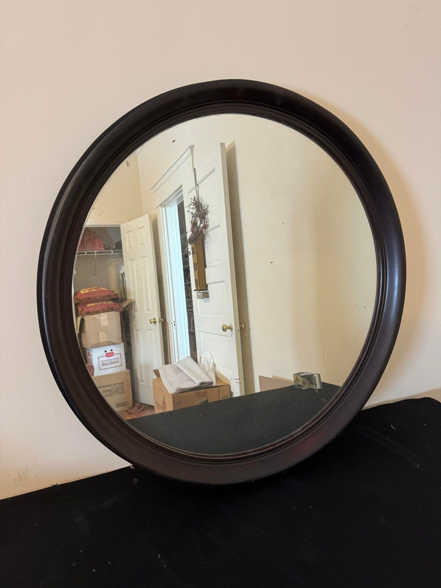 Round Framed Mirror (1 of 3)