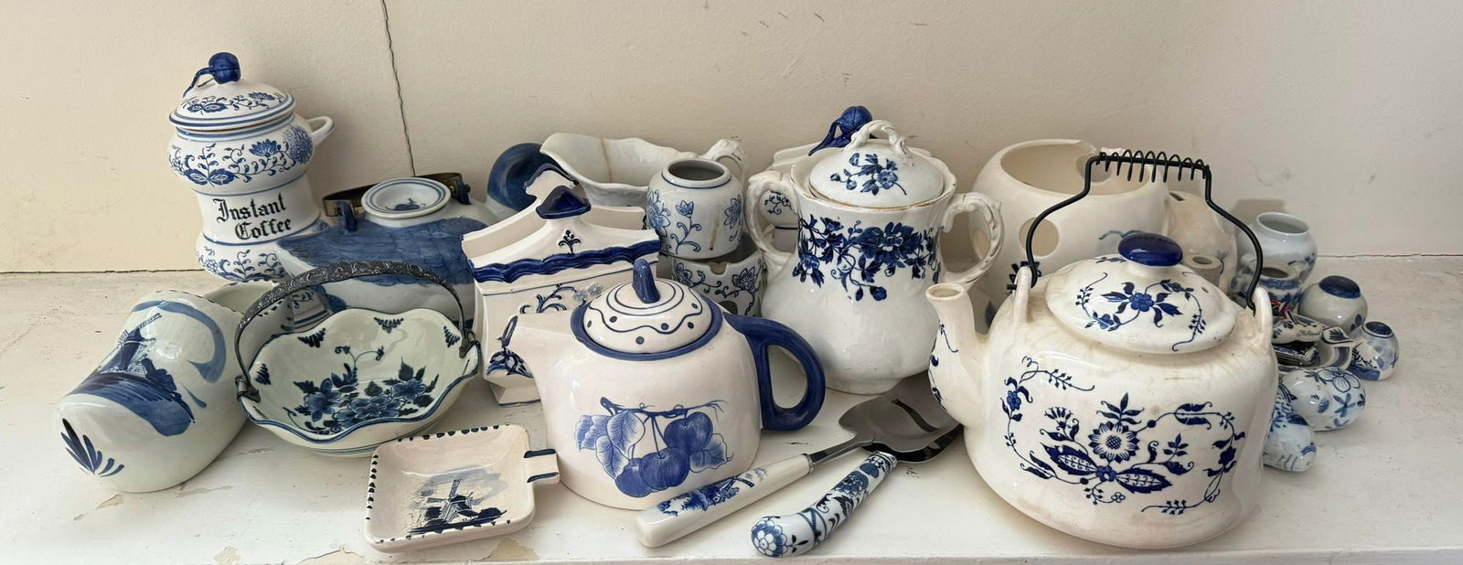 Large Misc. Collection of Blue Transferware (1 of 3)