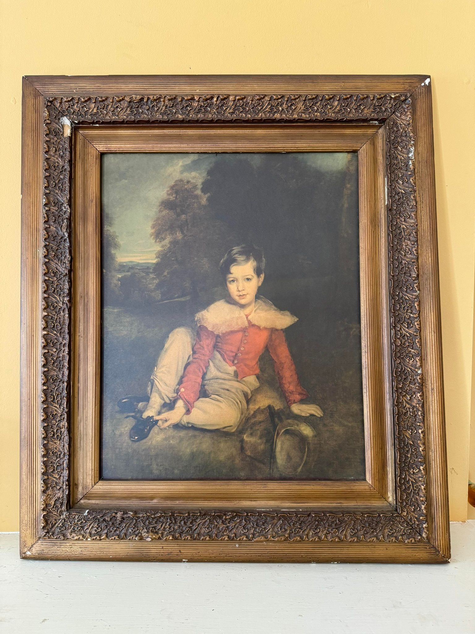 Lord Seaham as a Boy from Lawrence painting Vintage art print framed (1 of 1)