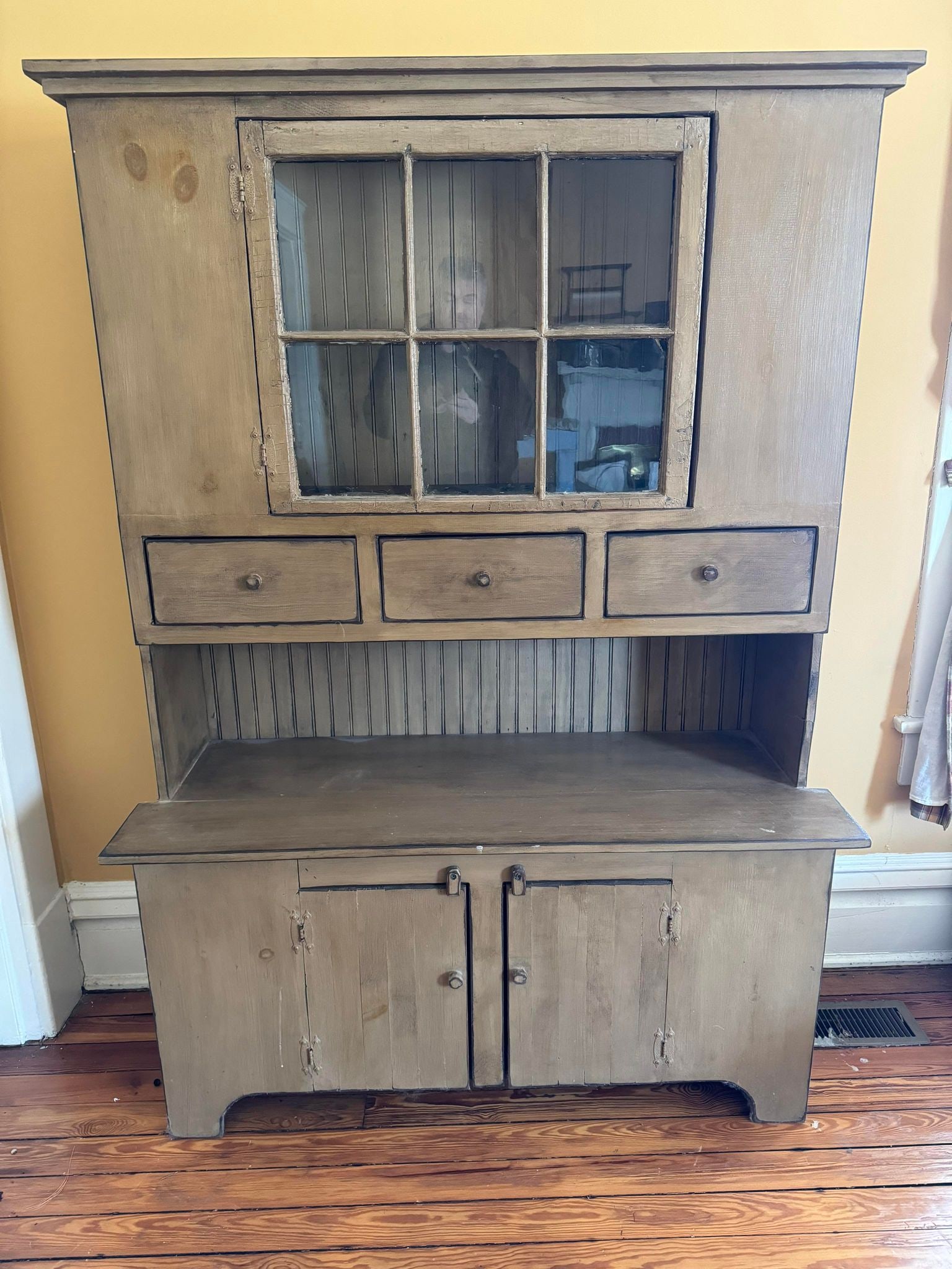 Amish/Shaker/Mission Style Farmhouse Hutch (1 of 6)