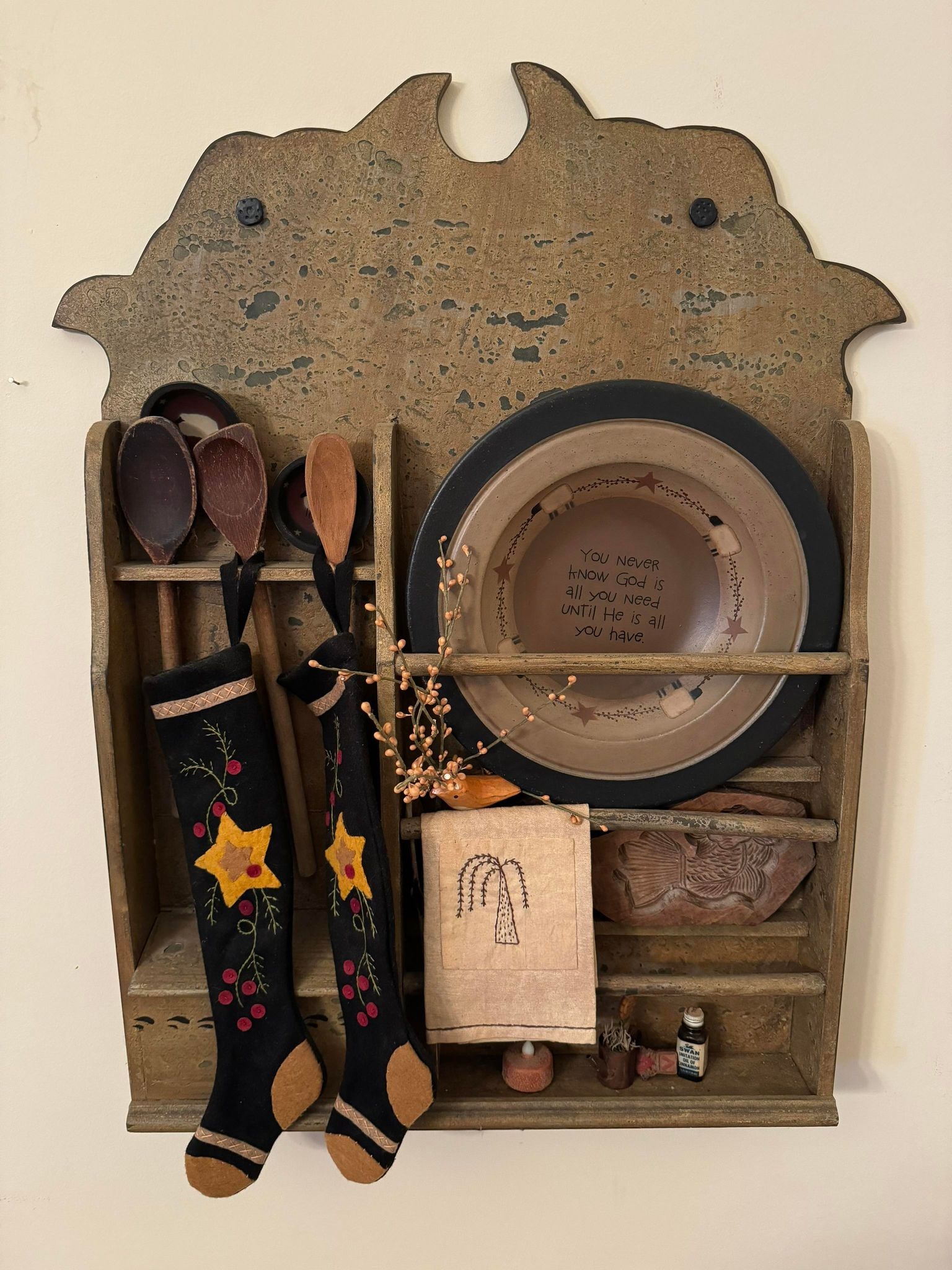 Americana Style Wall Hanging Kitchen Décor (1 of 3)