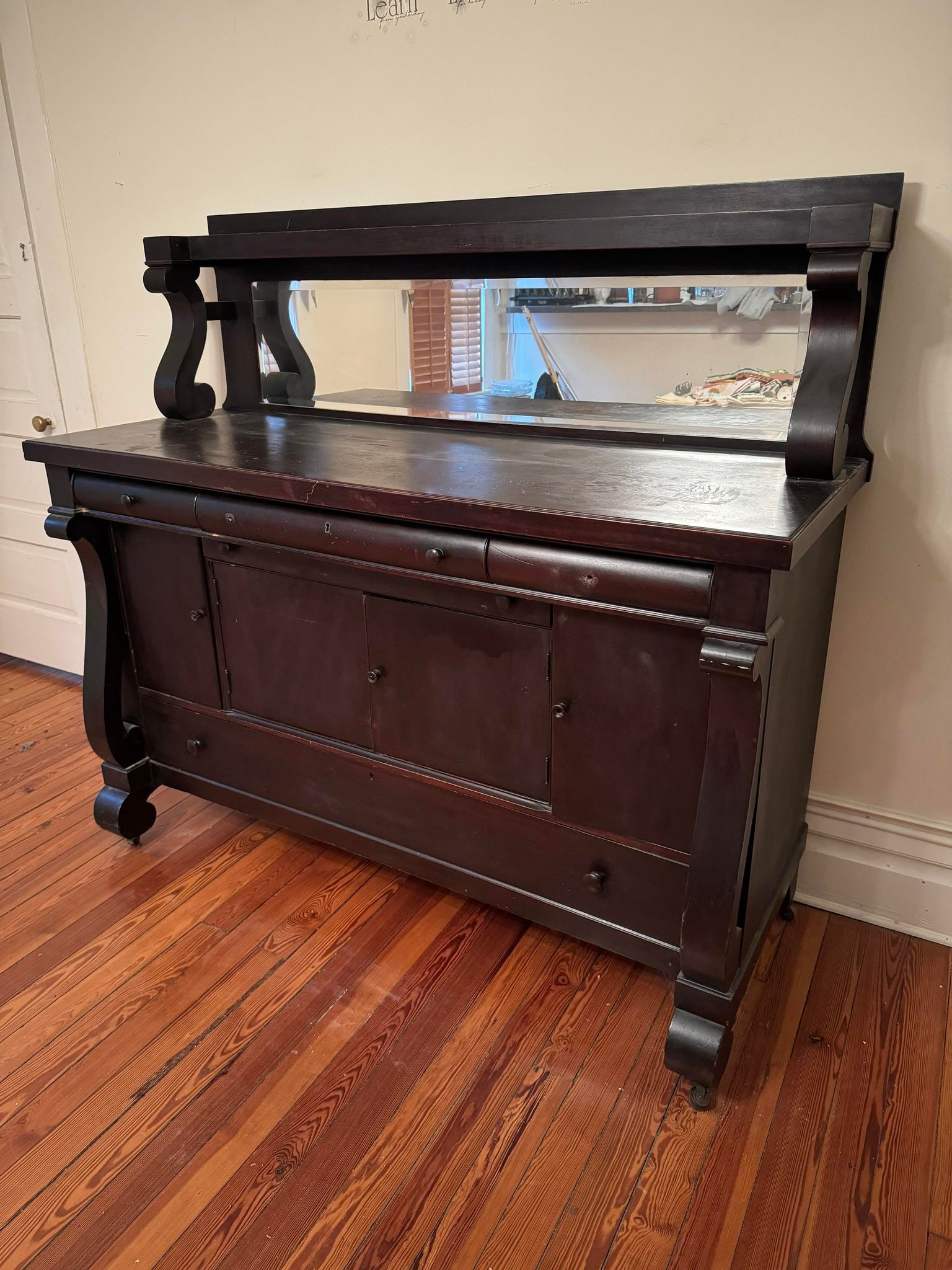 Antique Mahogany Buffet (1 of 9)