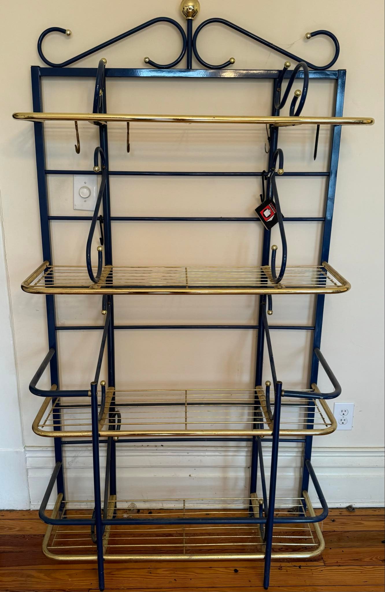 Metal and Brass Style Baker's Rack (1 of 5)