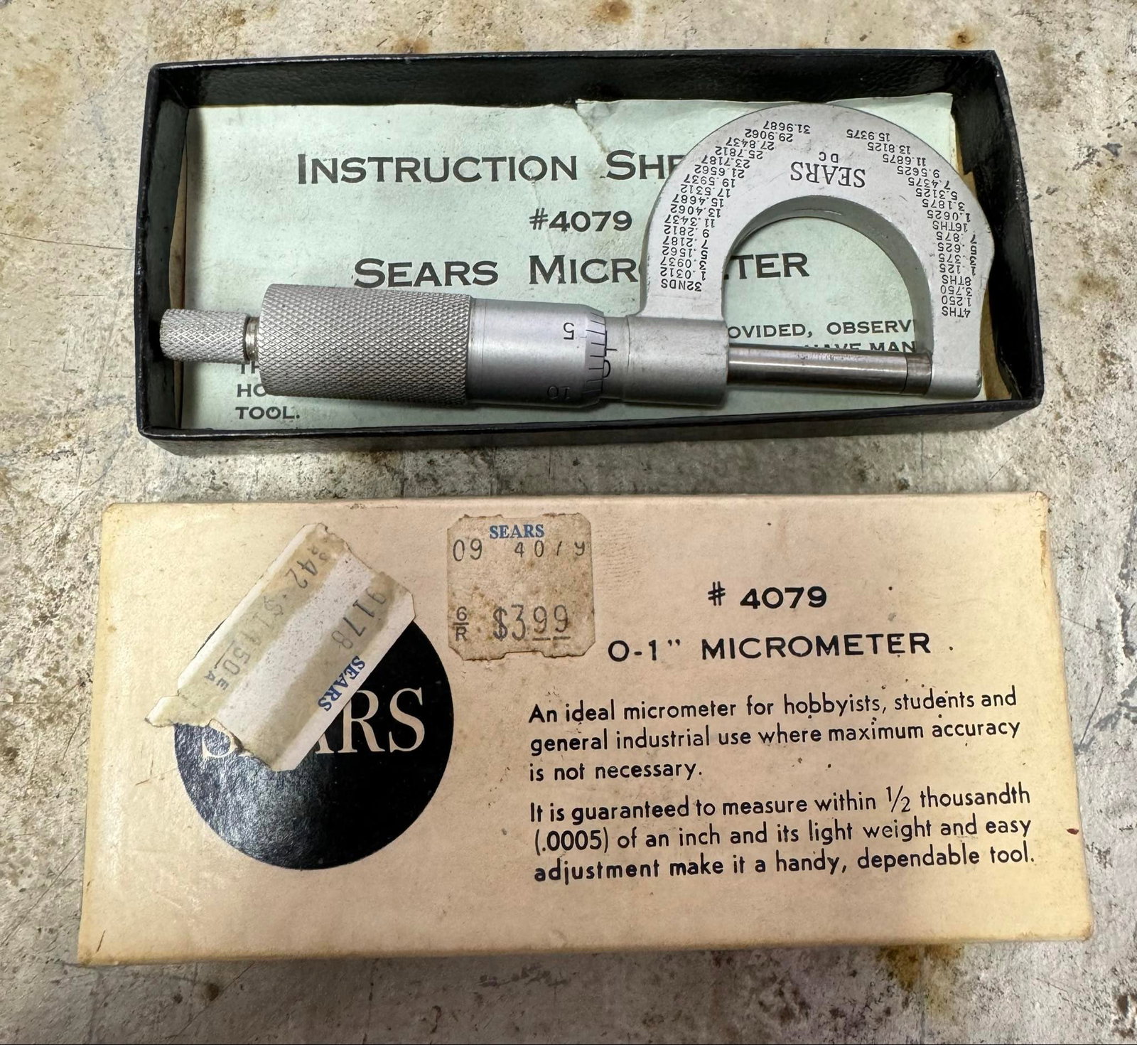 Sears Micrometer: Sears Micrometer