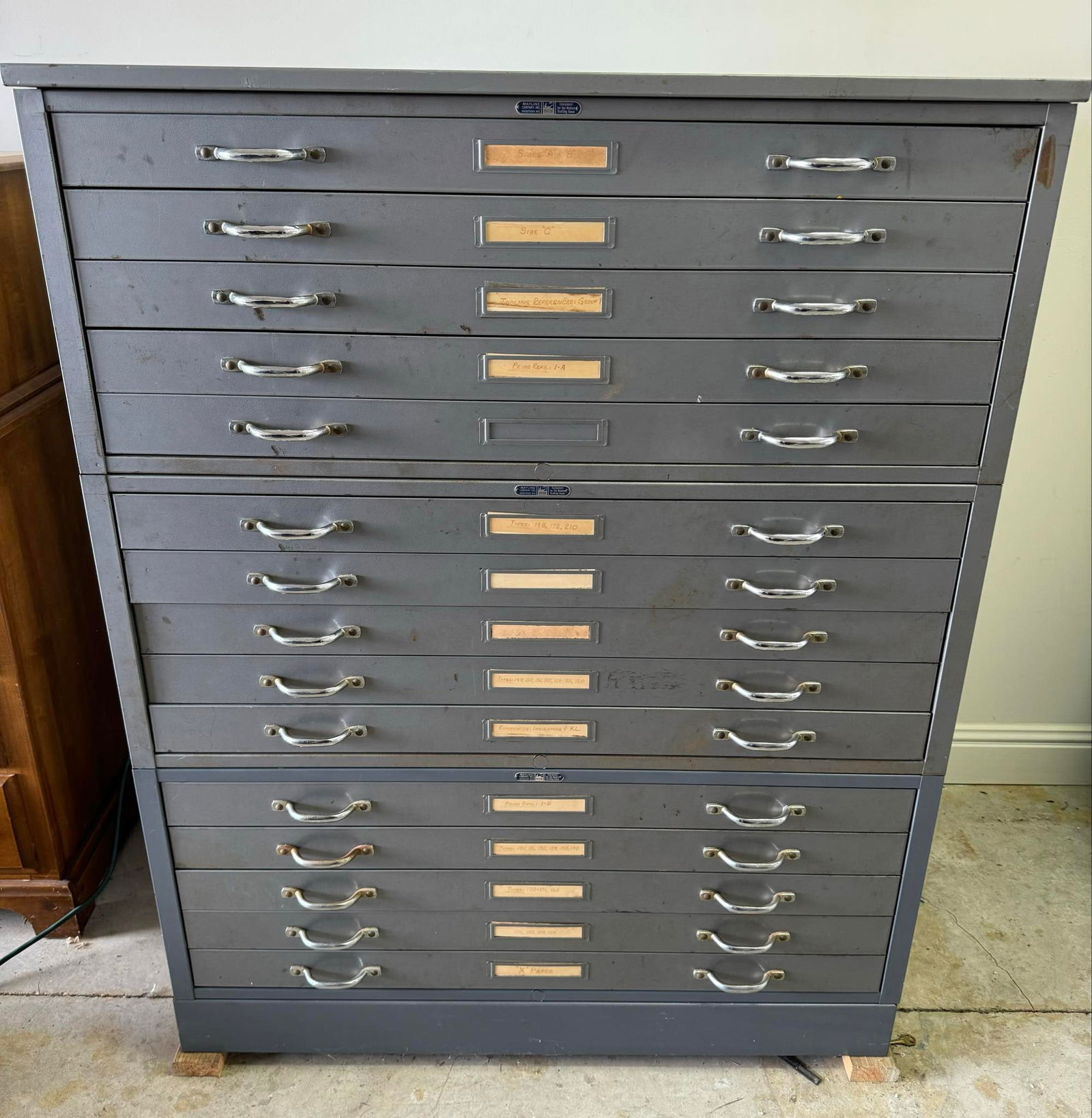 Mayline Flat File 15 Drawer Auction