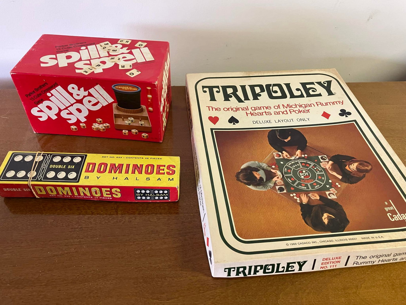 Vintage Games: Spill and Spell, Dominos, Tripoley: Vintage Games: Spill and Spell, Dominos, Tripoley