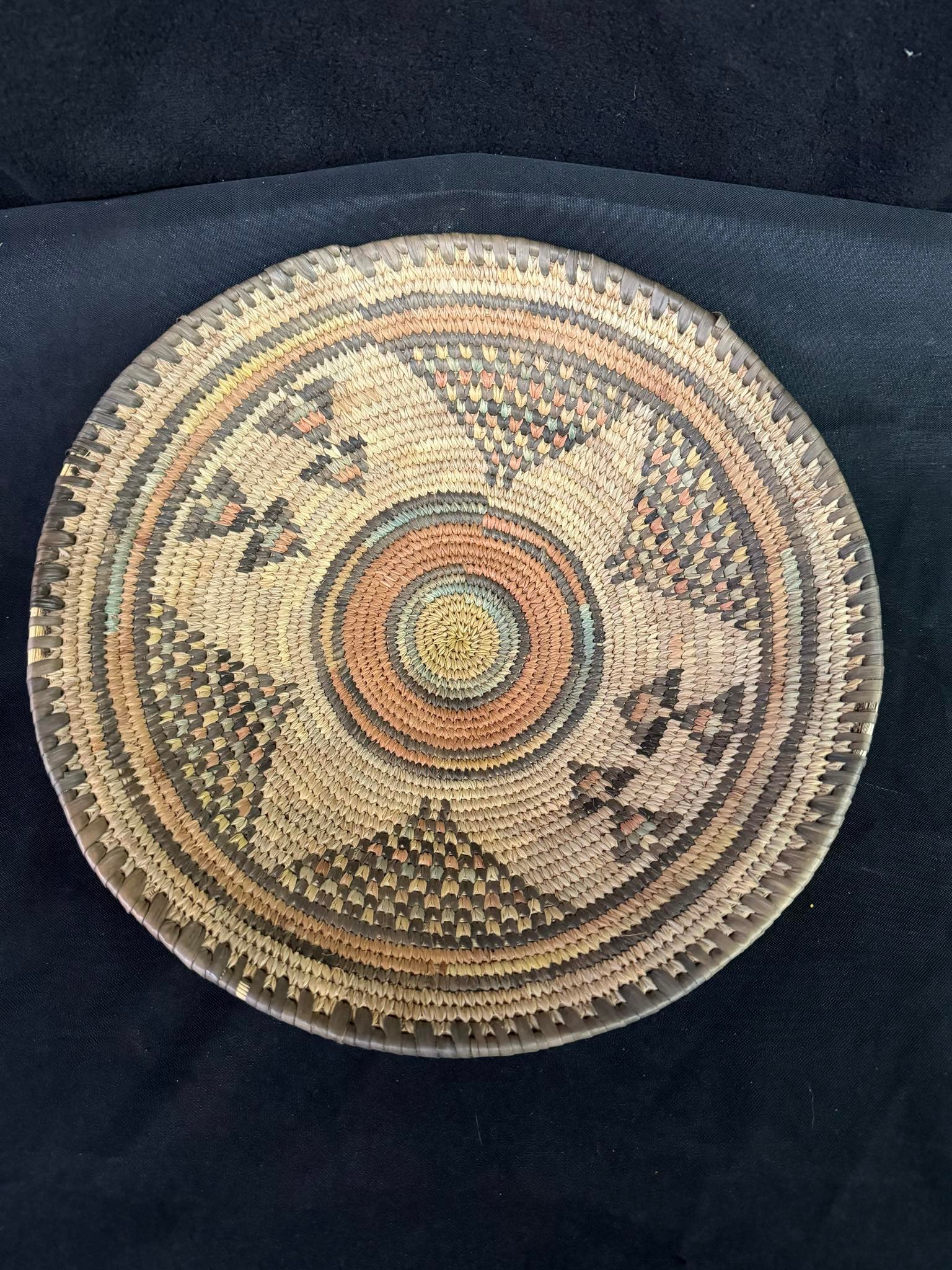 Native American Coil Plate 12": Native American Coil Plate 12"
