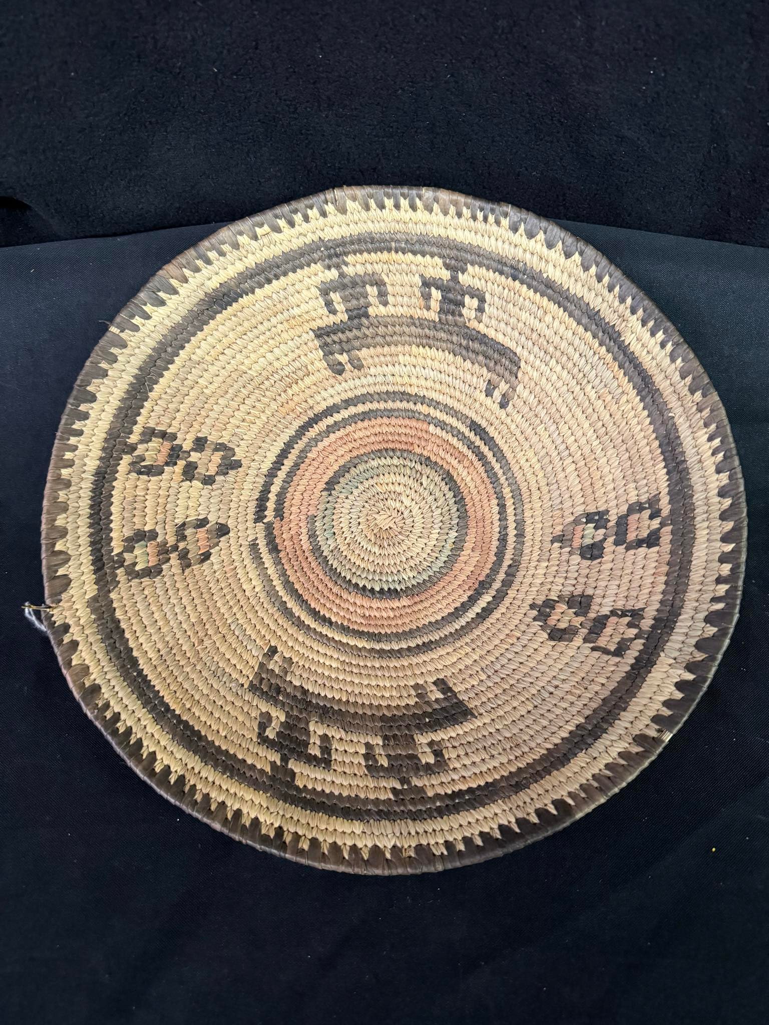 Native American Coil Plate 12": Native American Coil Plate 12"