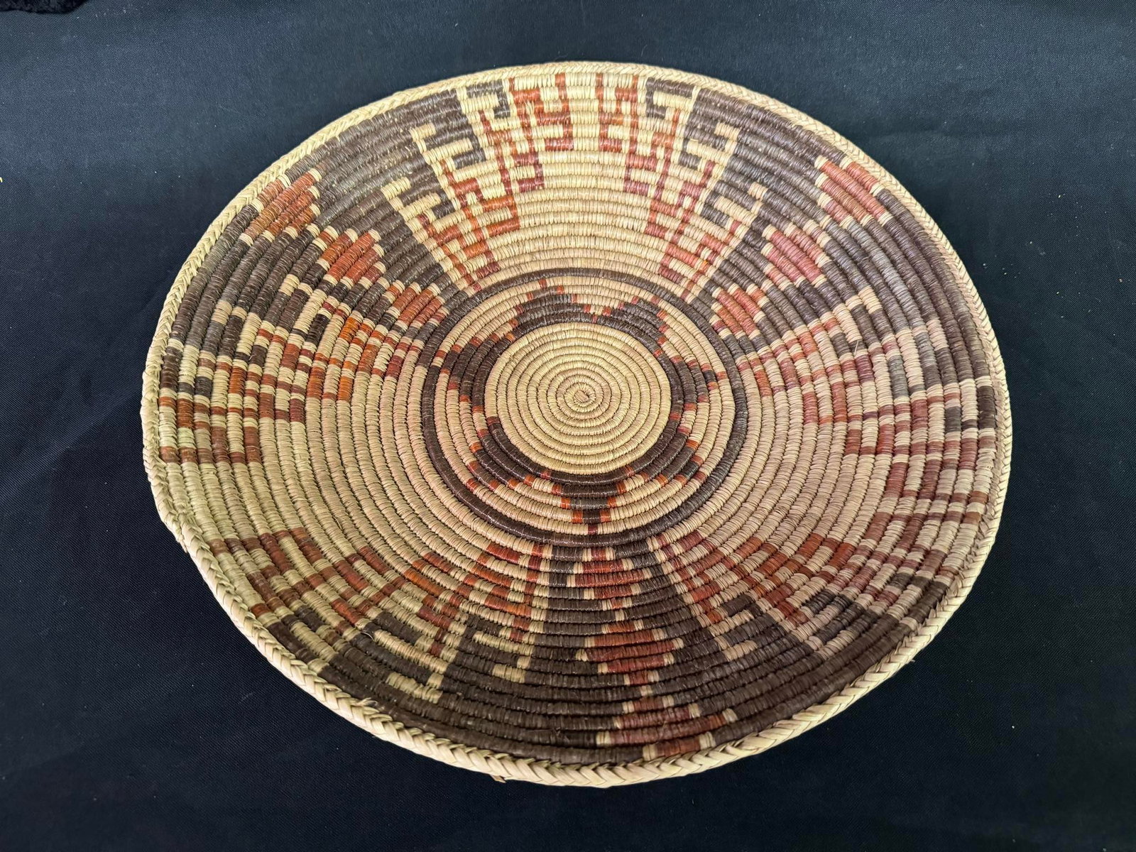 Native American Coil Plate 14.5": Native American Coil Plate 14.5"