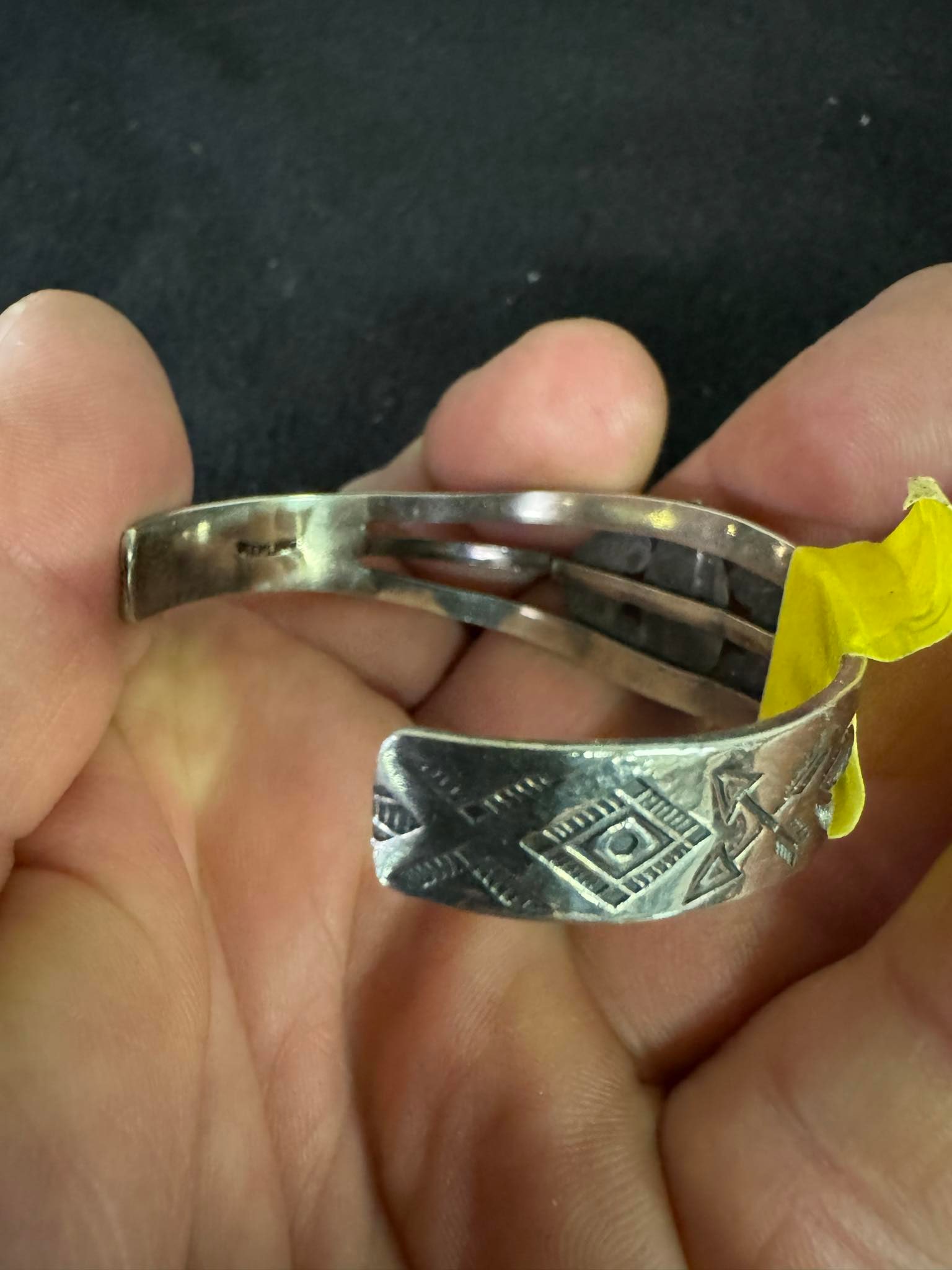 Fred Harvey Era Navajo Sterling Silver DRAGON'S BREATH Cuff Bracelet (1 of 1)