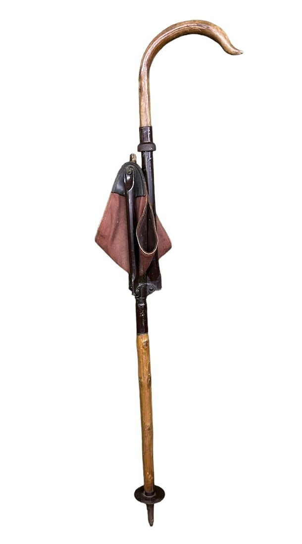 Victorian Cane w/ Leather Seat  -  24"T / 22"W (1 of 2)