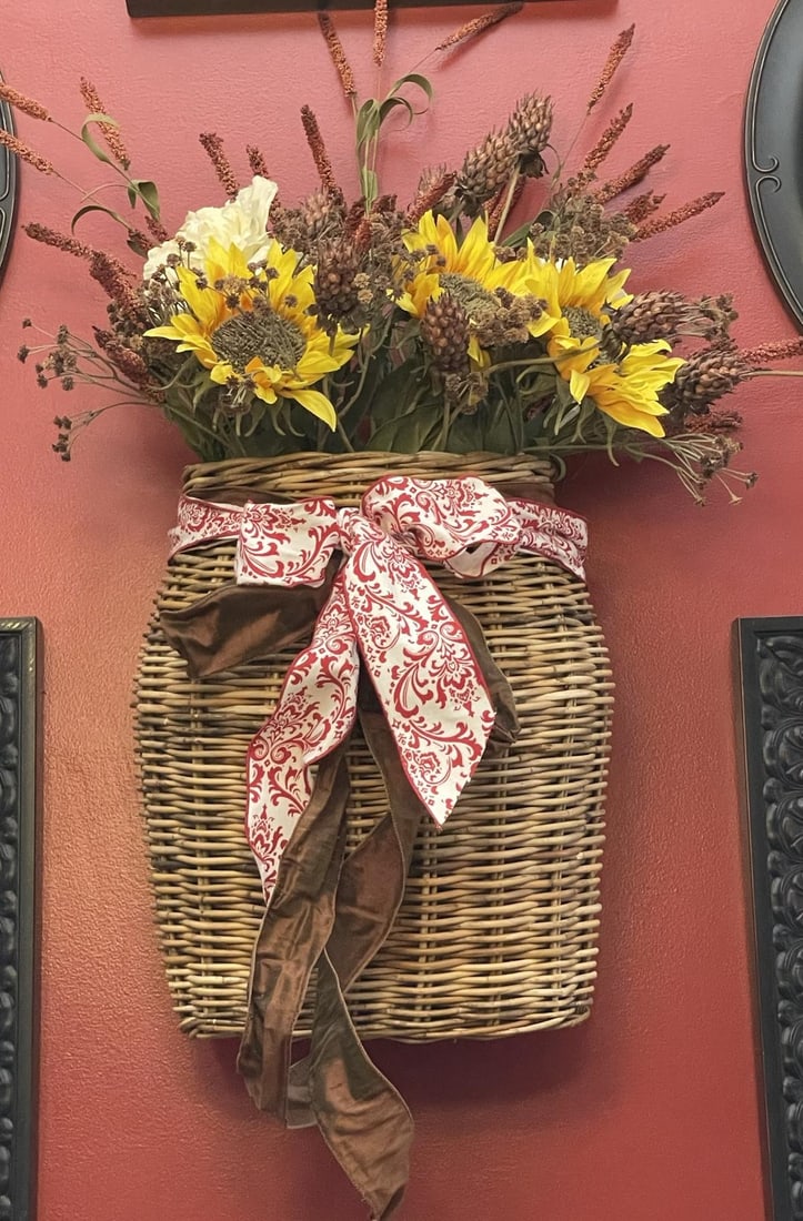 Sunflower Basket Wall Décor: Sunflower Basket Wall Décor