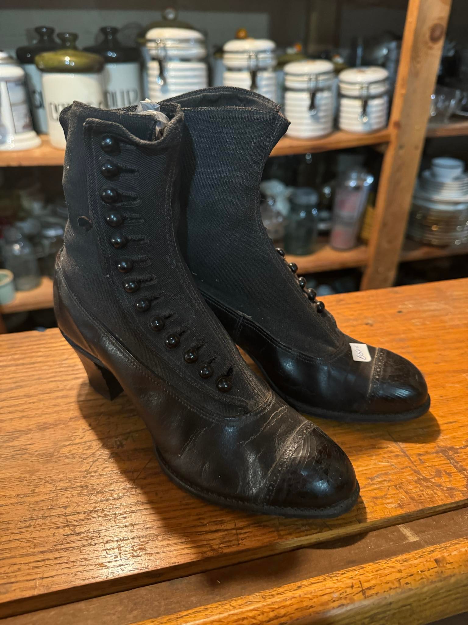 Antique Victorian Side Button Boots: Antique Victorian Side Button Boots